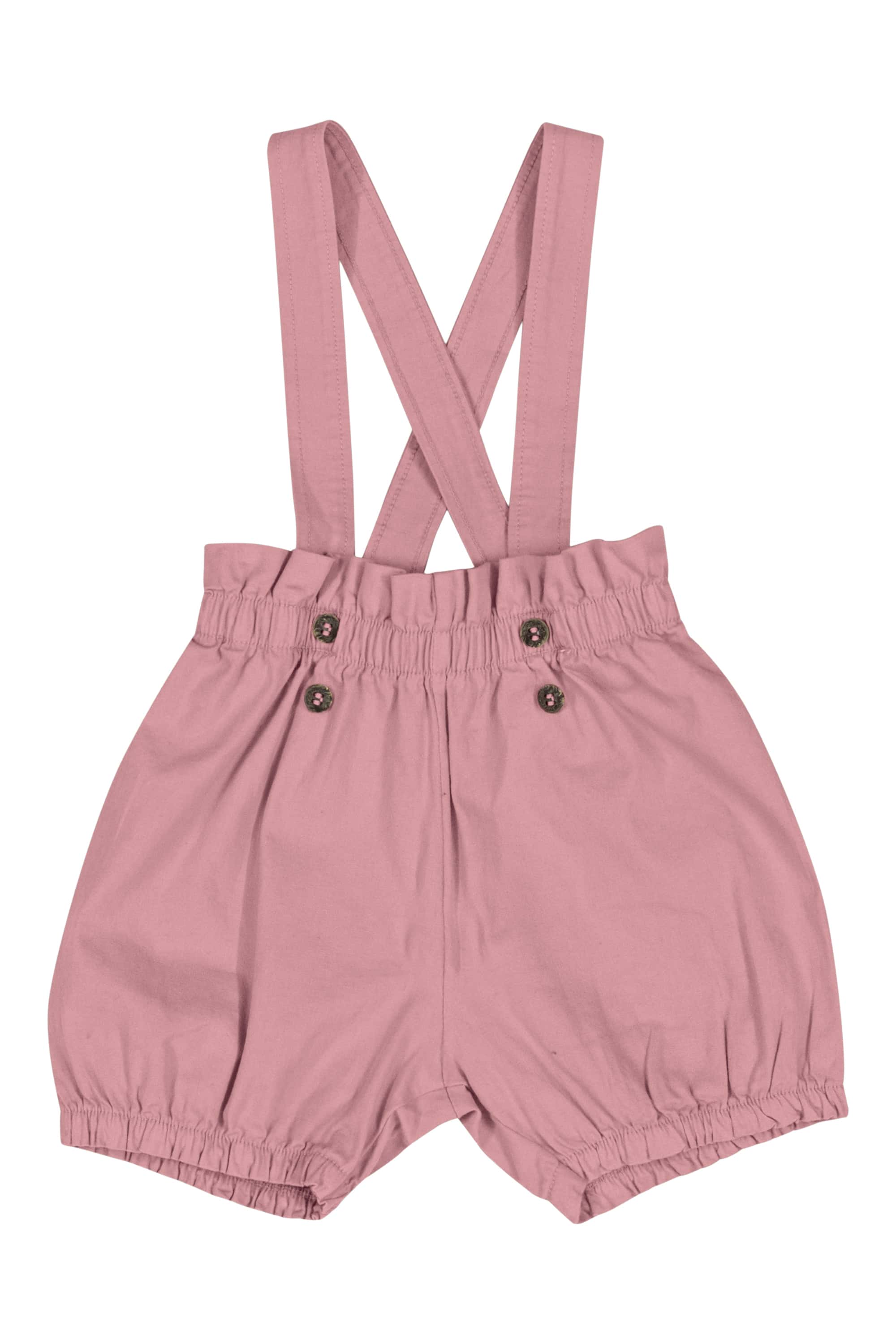 Conjunto Body e Short com Suspensório Bebê Menina (Branco) Quimby - Imagem 4