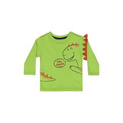 Camiseta-em-Meia-Malha-para-Bebe-Menino--Verde--Quimby