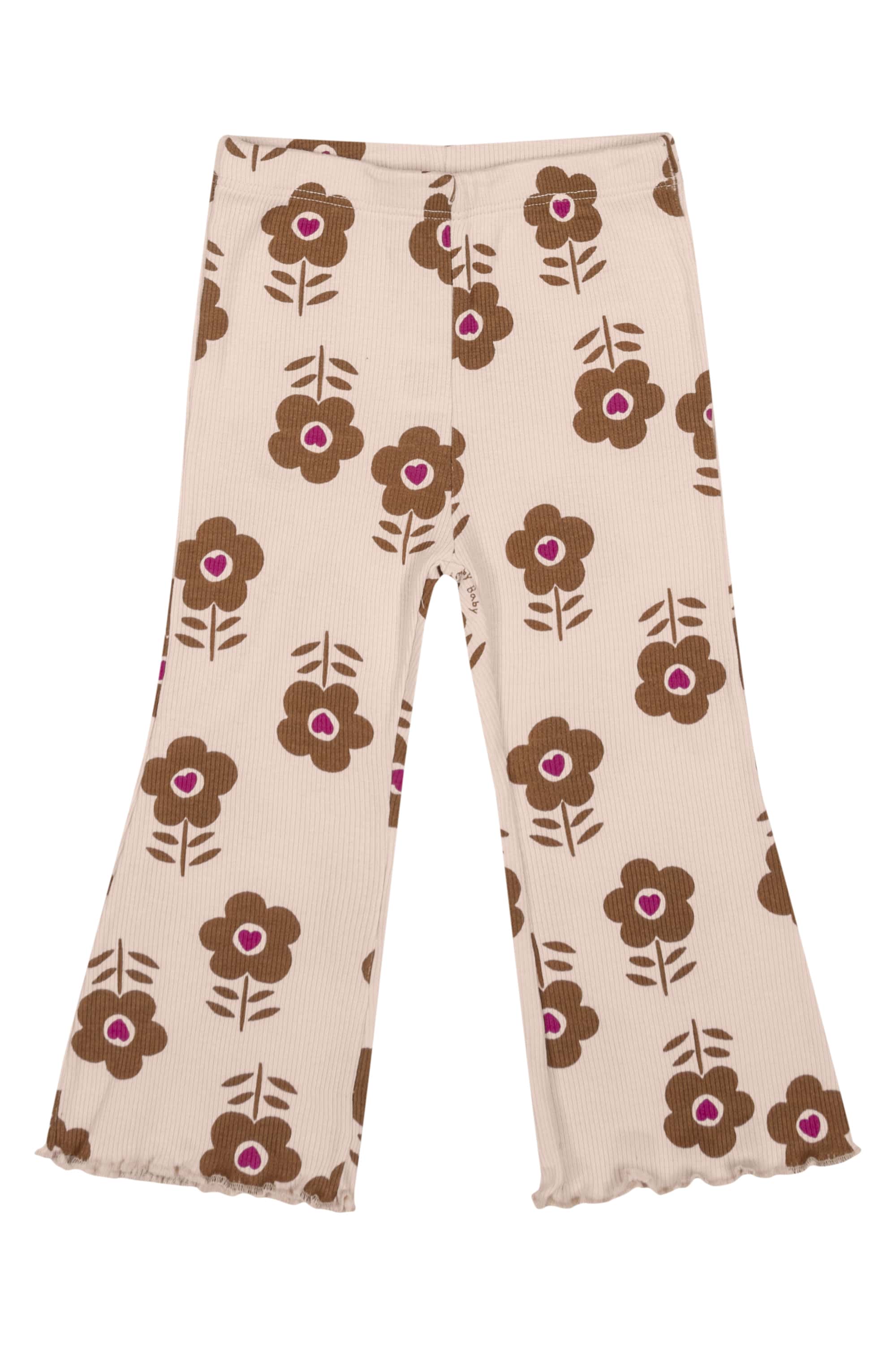 Conjunto Blusa e Calça Flare para Bebê Menina (Bege) Quimby - Imagem 3