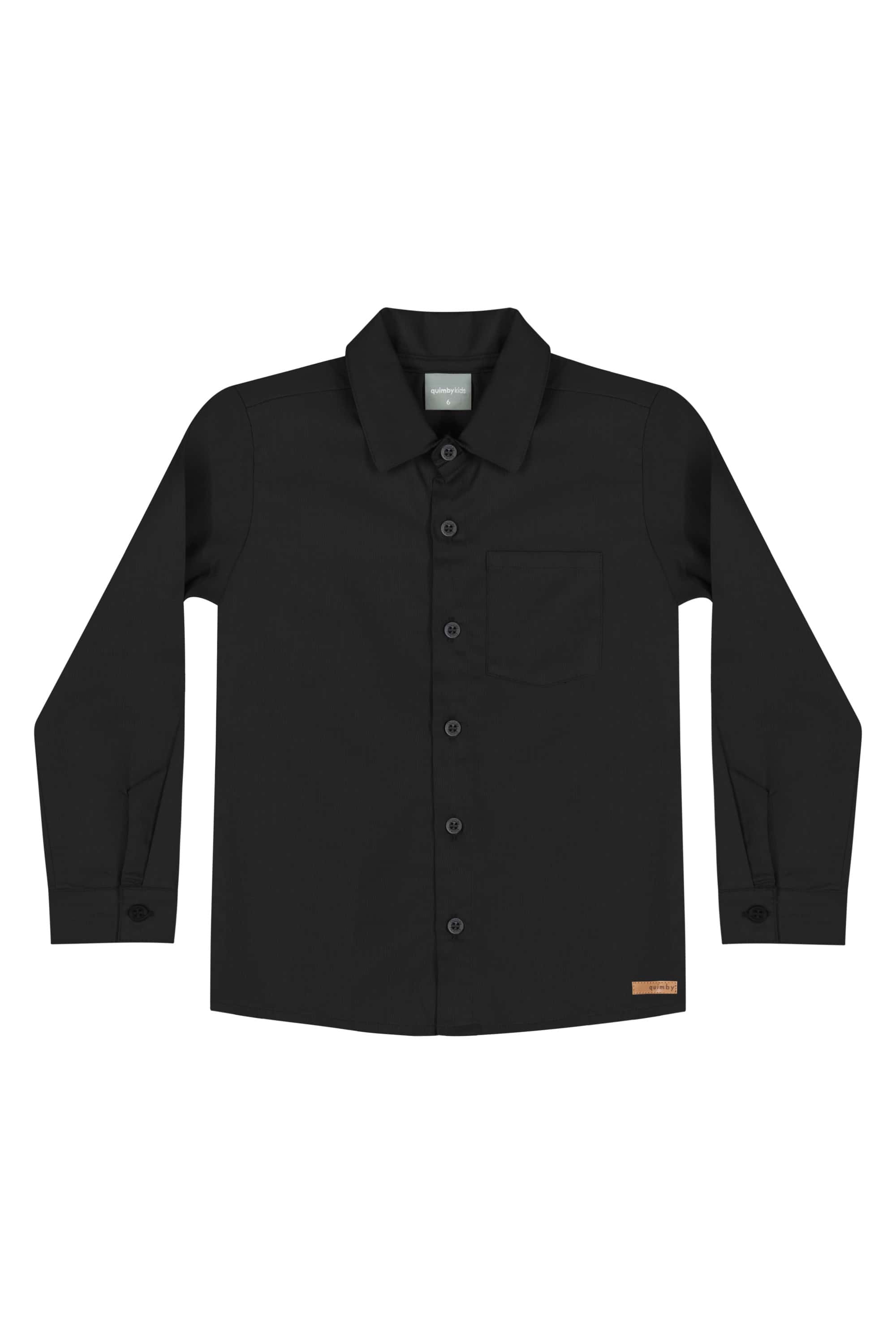 Camisa Flanelada Infantil Menino (Preto) Quimby - Imagem 2