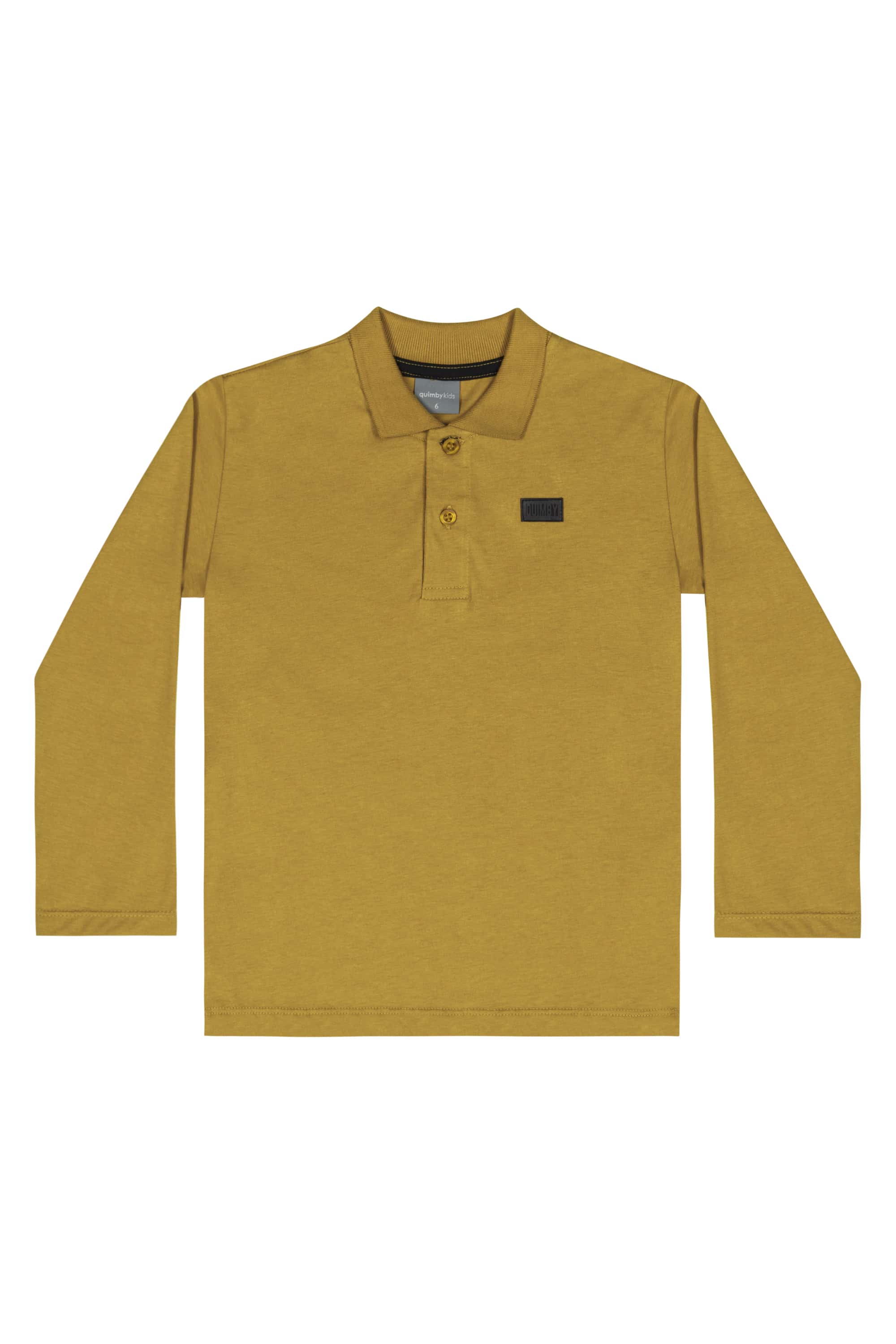 Polo em Meia Malha Infantil Menino (Marrom) Quimby