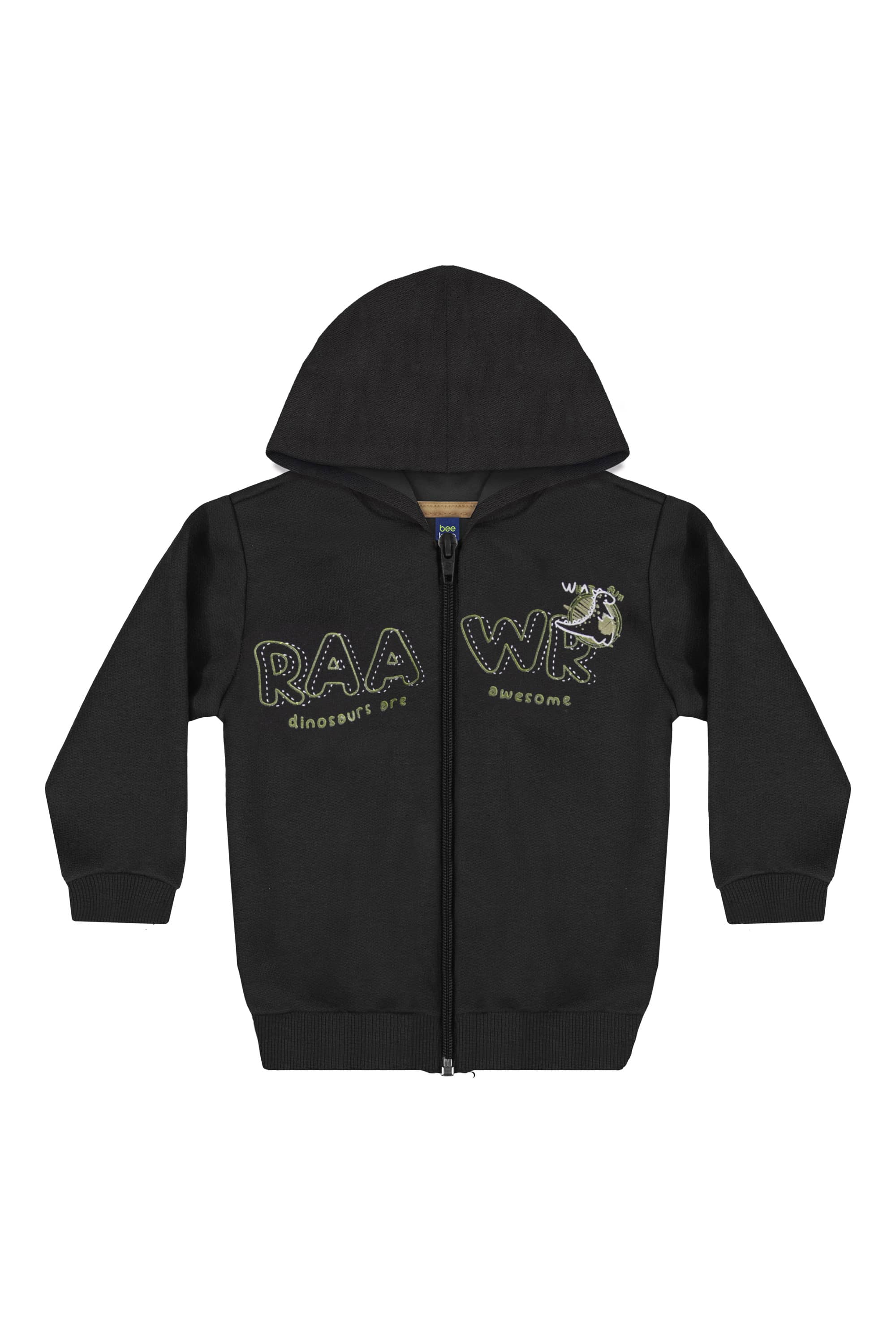 Conjunto Jaqueta e Calça em Moletom Bebê Menino (Preto) Bee Loop - Imagem 2