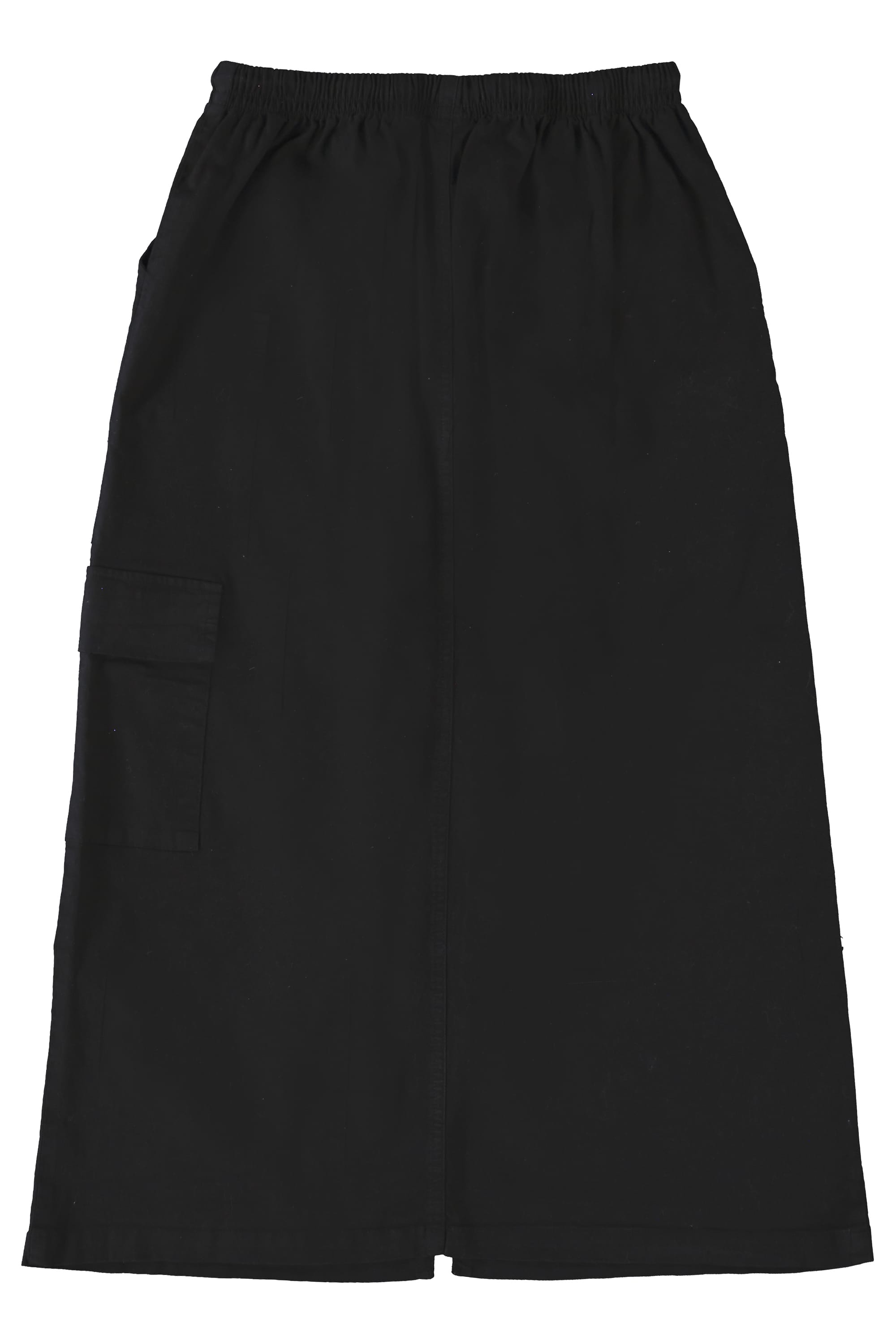 Saia Cargo Midi em Sarja Juvenil (Preto) Gloss - Imagem 3