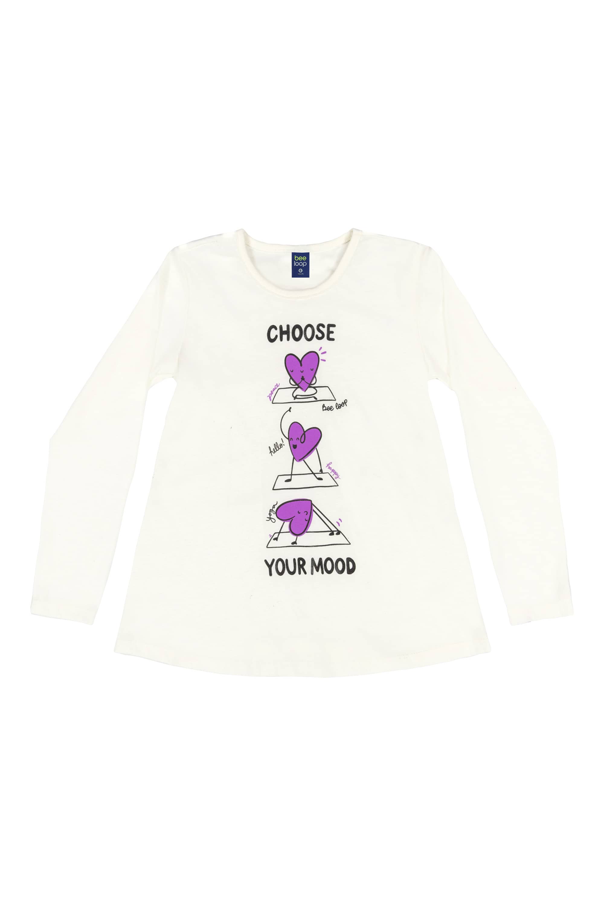 Conjunto Blusa e Calça Infantil Menina (Off White) Bee Loop - Imagem 2