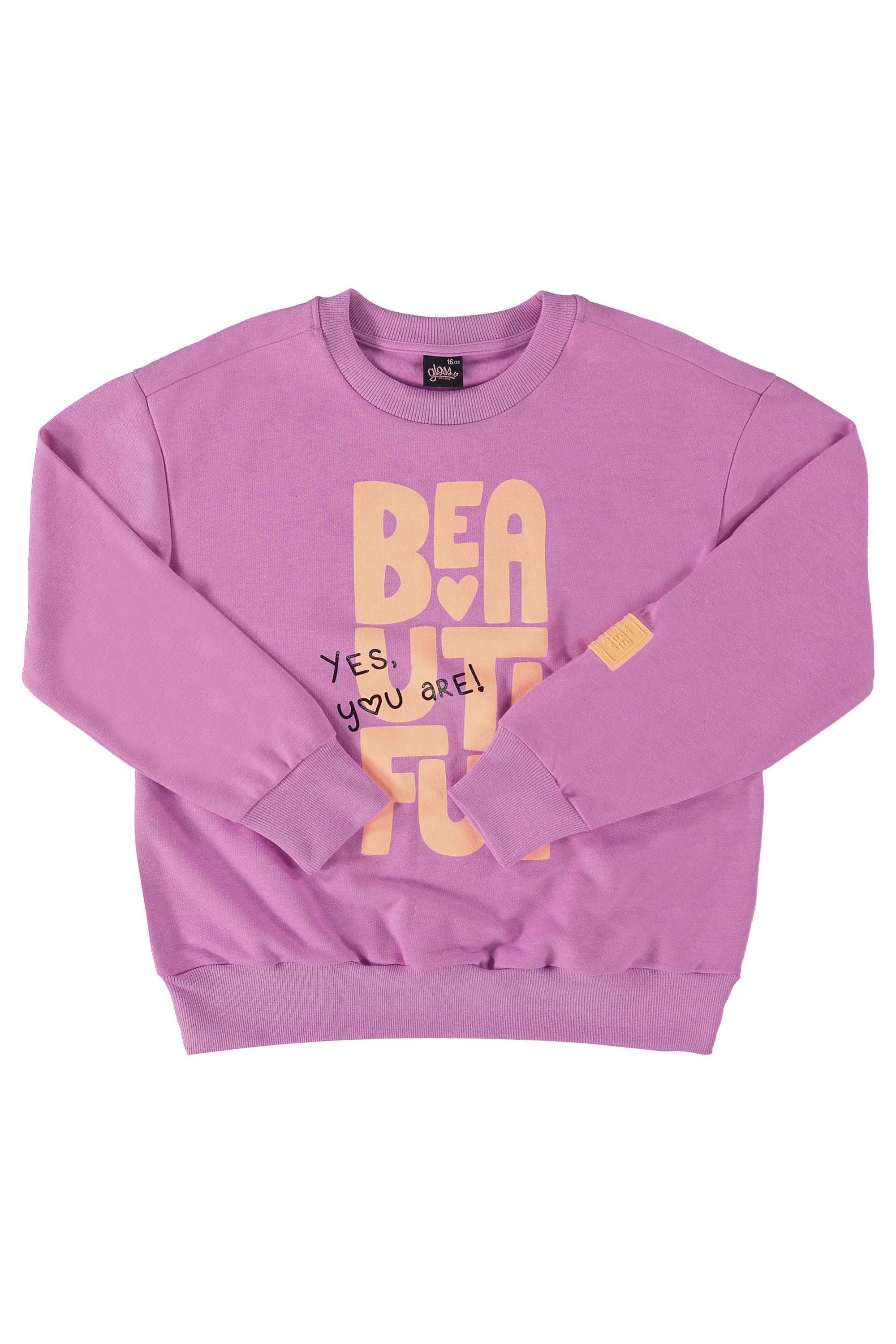 Blusão Oversize em Moletom Juvenil (Rosa) Gloss - Imagem 2