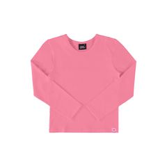 Blusa-Basica-em-Cotton-Juvenil--Rosa-Pink--Gloss