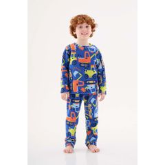 Pijama-em-Malha-Soft-Unissex-Infantil--Azul--Up-Baby