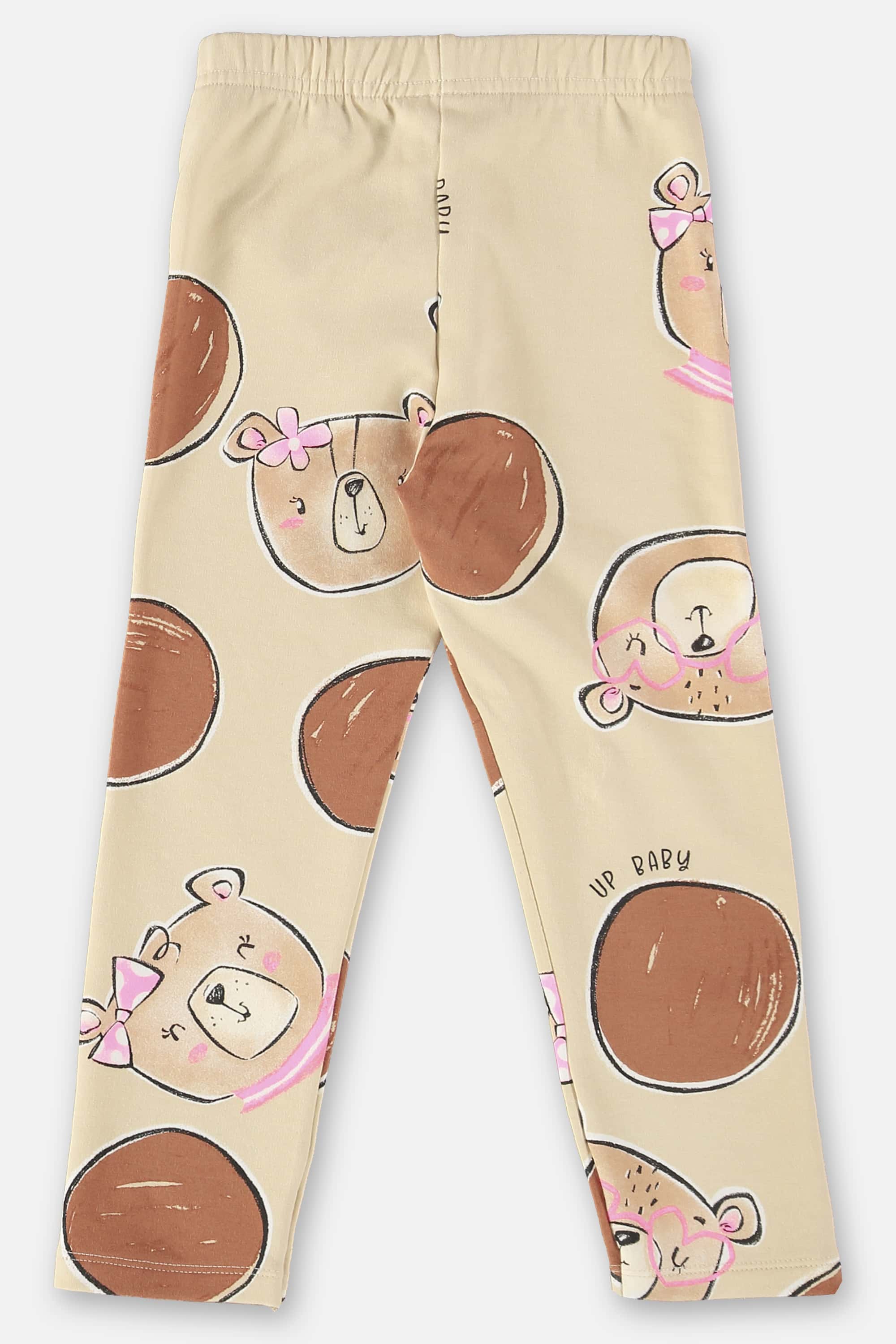 Conjunto Blusão e Legging Infantil Menina (Bege) Up Baby - Imagem 7