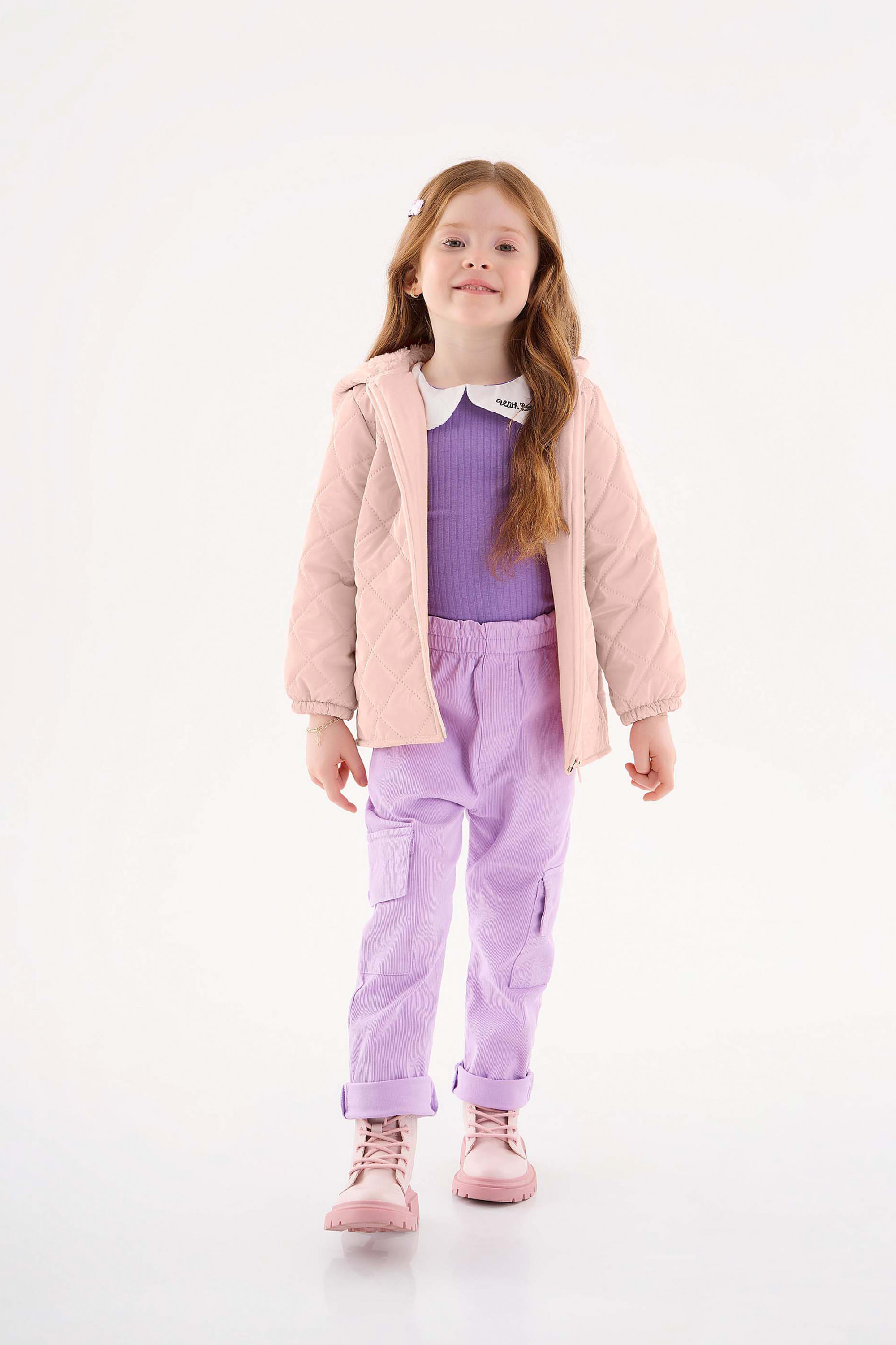 Jaqueta Puffer Infantil para Menina (Rosa) Up Baby