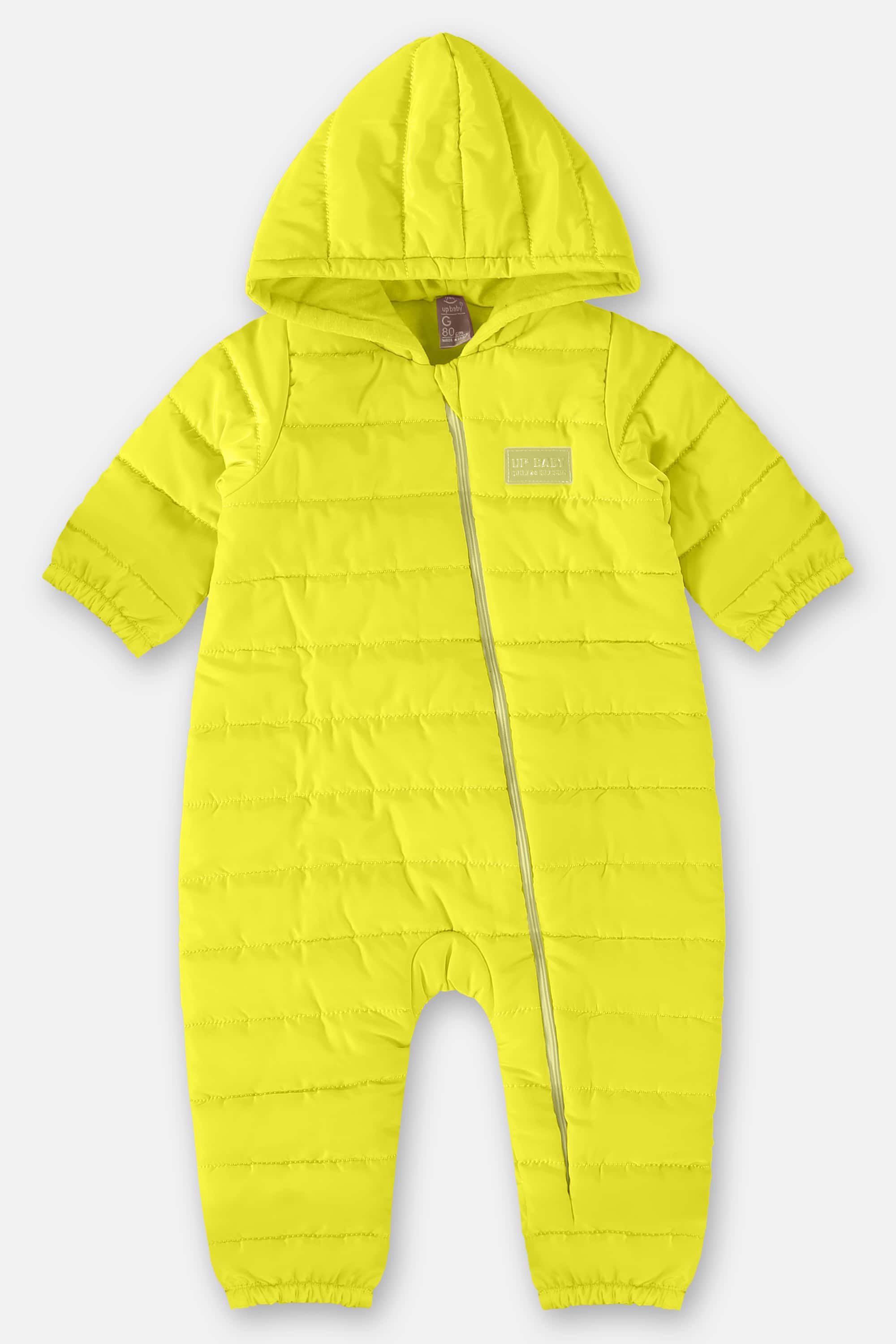 Macacão Puffer Unissex para Bebê (Verde Limão) Up Baby