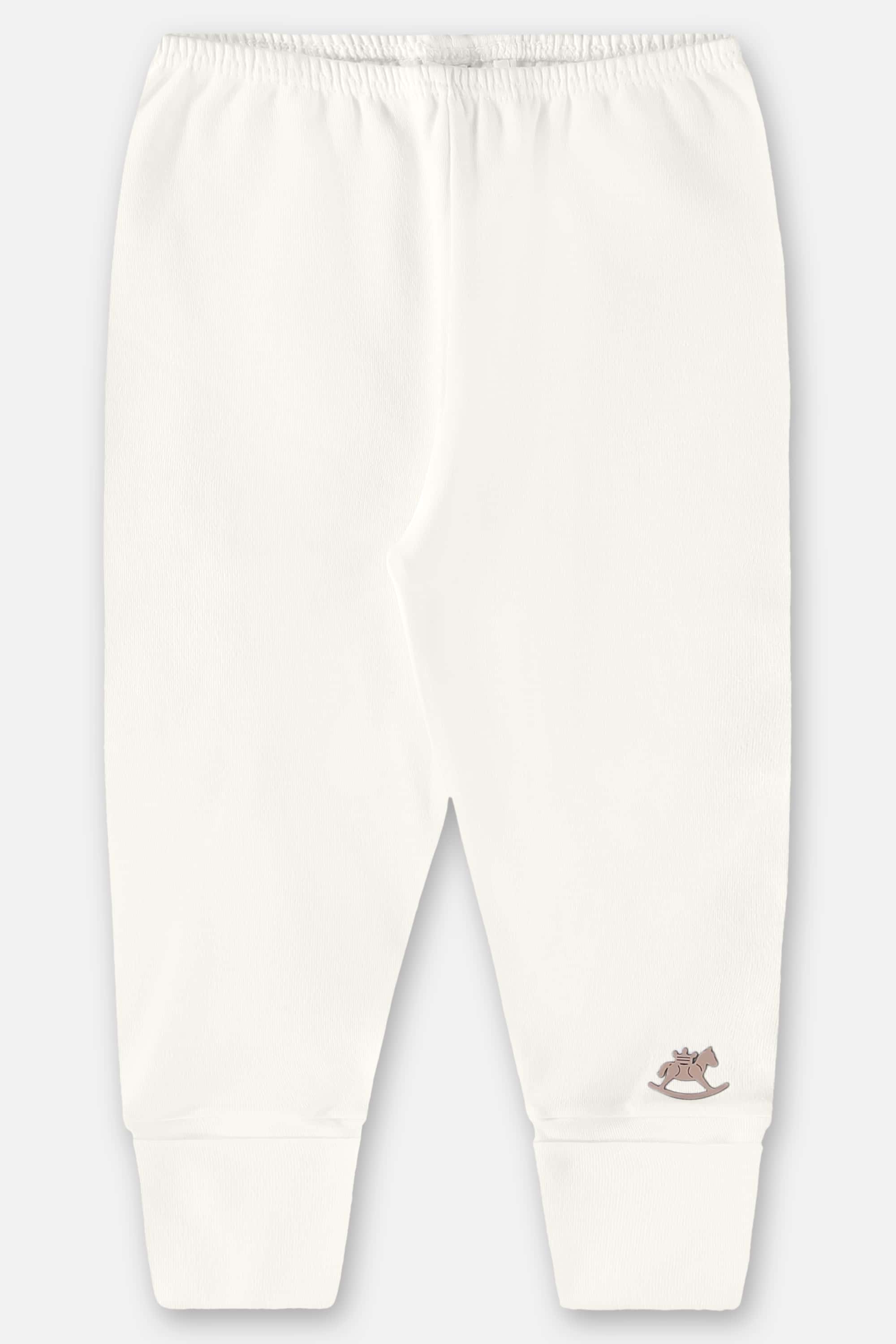 Calça Básica em Suedine Unissex para Bebê (Off White) Up Baby - Imagem 2