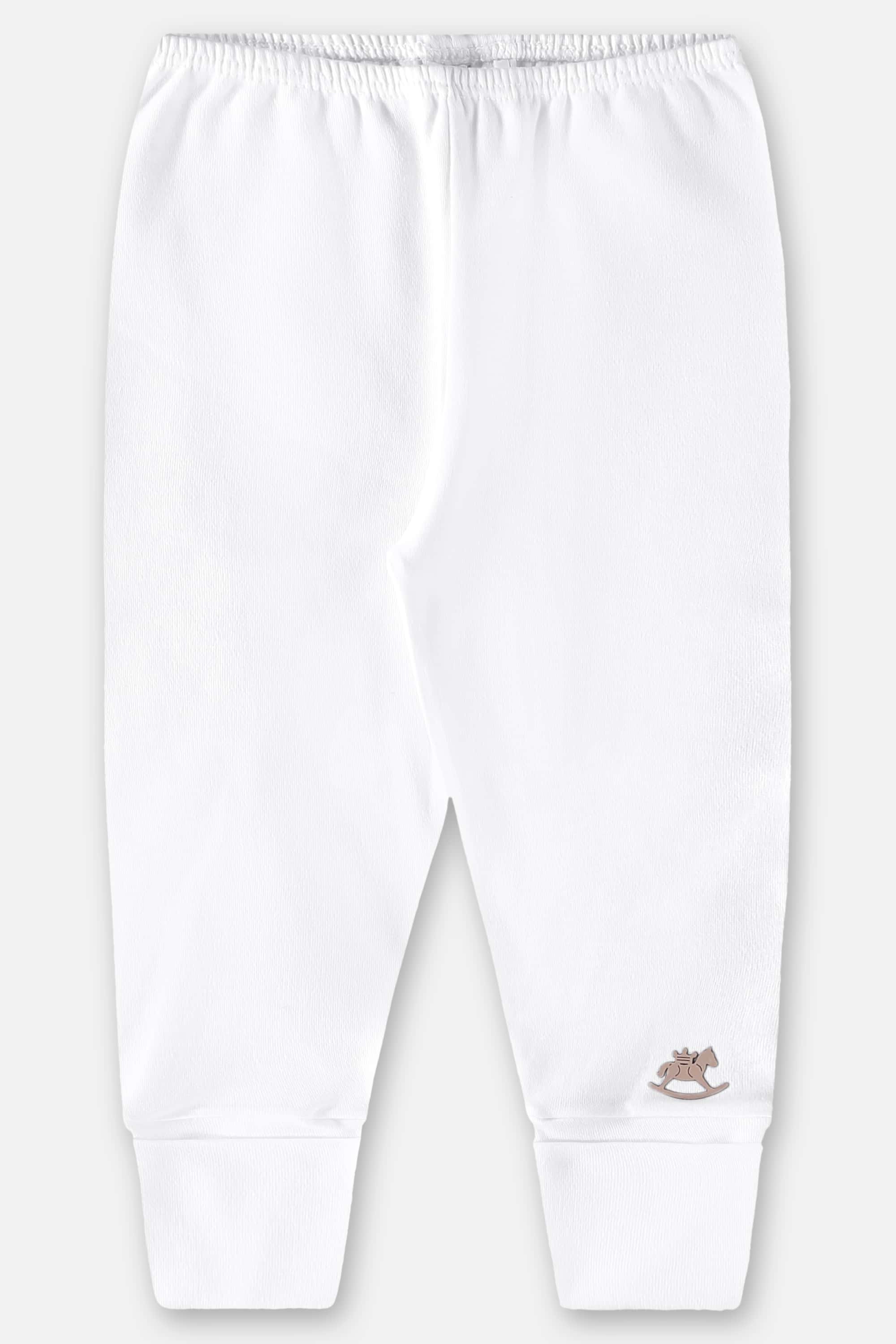 Calça Básica em Suedine Unissex para Bebê (Branco) Up Baby - Imagem 2