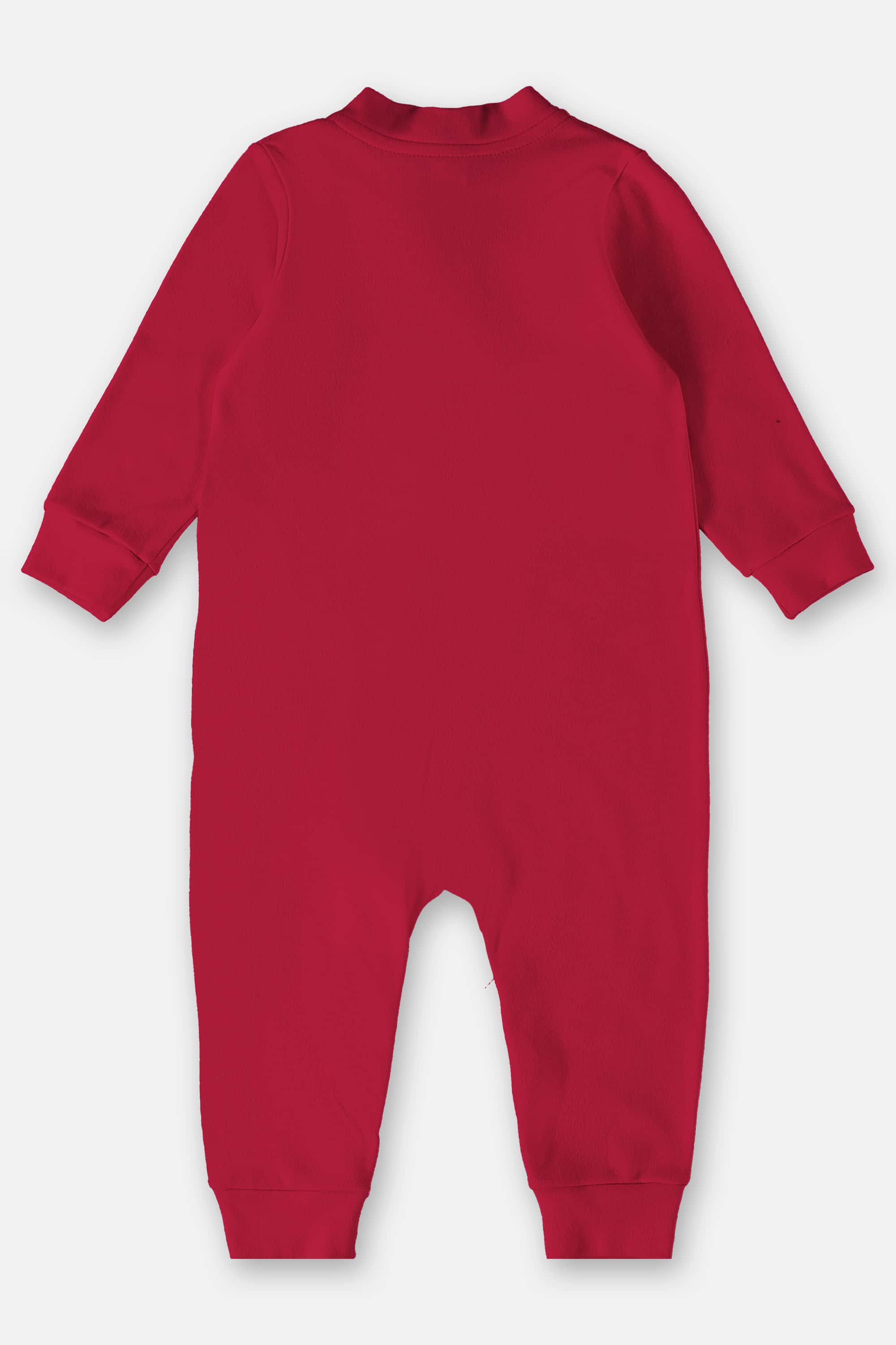 Macacão Básico em Suedine Unissex para Bebê (Vermelho) Up Baby - Imagem 3