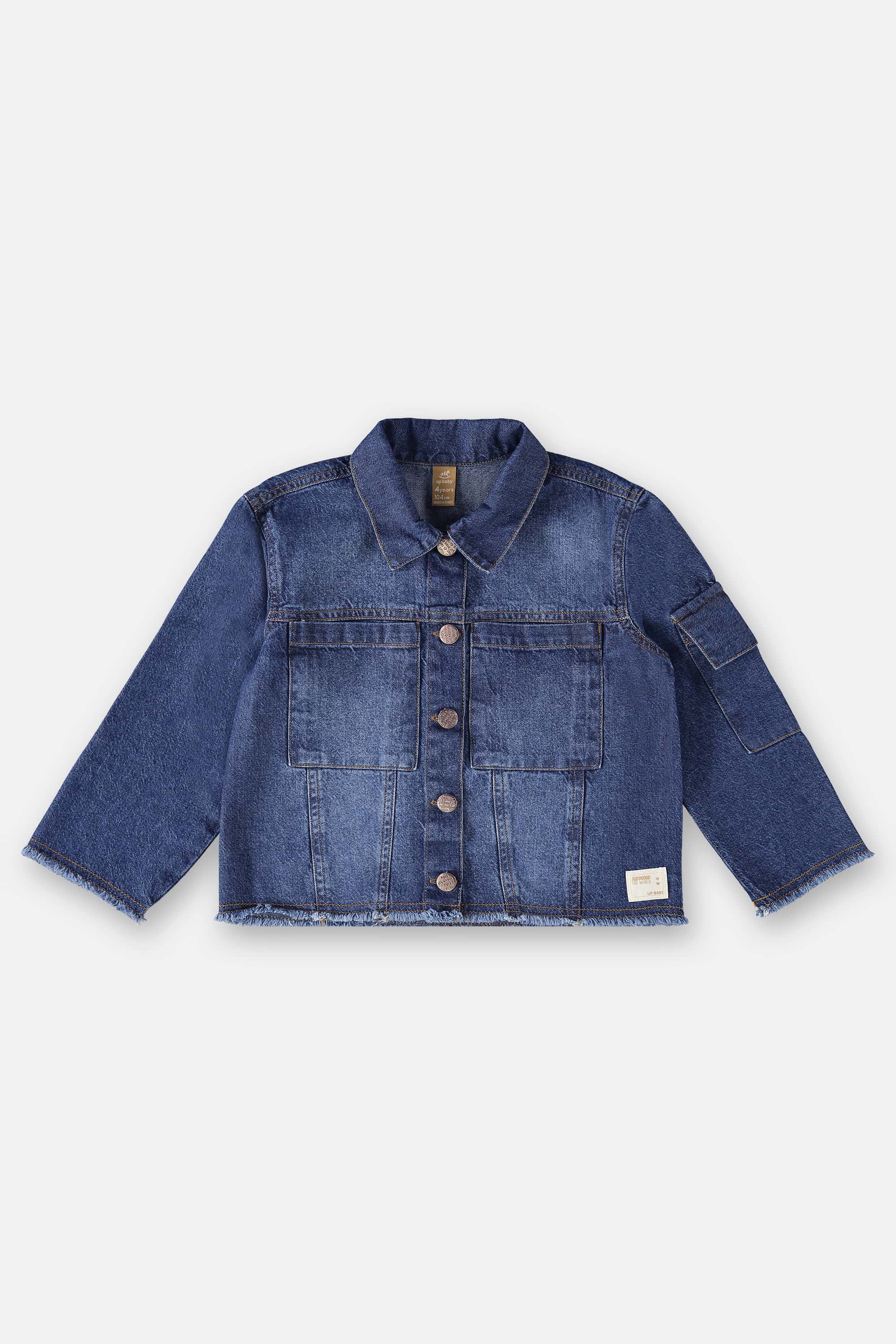 Jaqueta Jeans Infantil Menina (Azul) Up Baby - Imagem 2