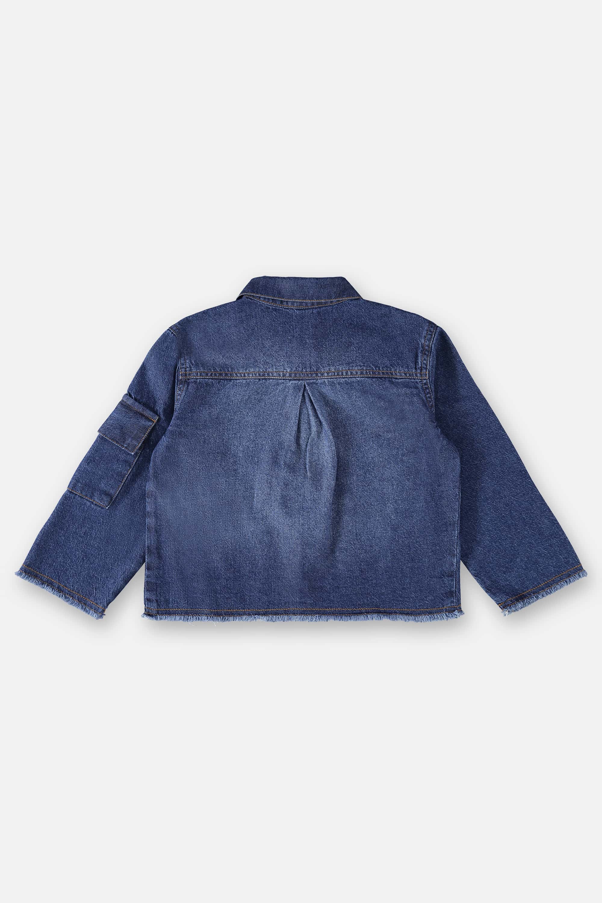 Jaqueta Jeans Infantil Menina (Azul) Up Baby - Imagem 3