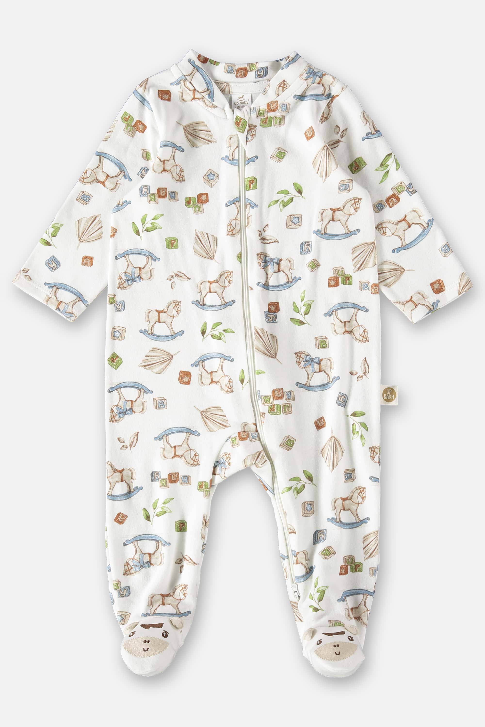 Macacão Comfy Unissex para Bebê (Off White) Up Baby - Imagem 2