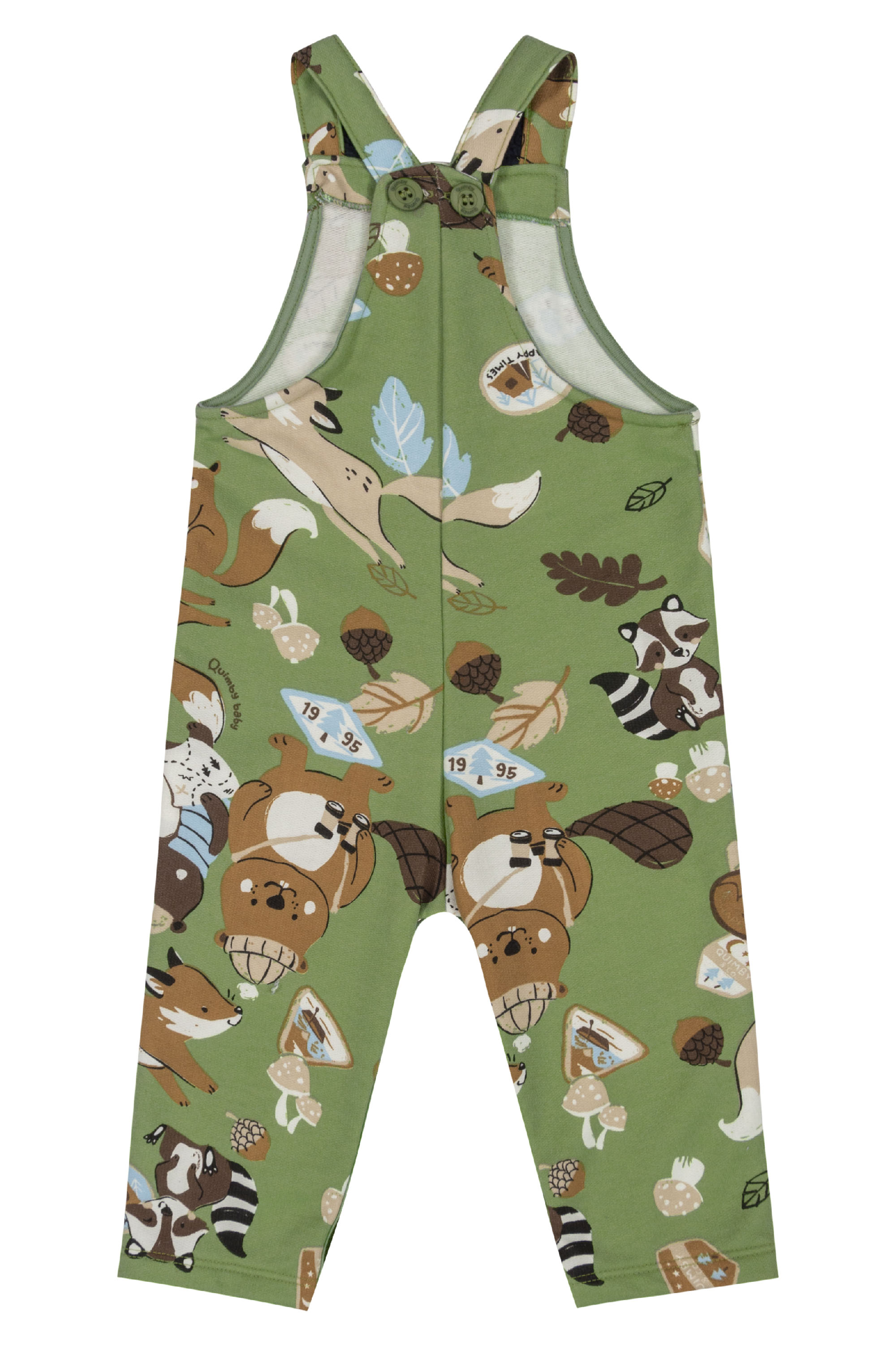 Conjunto Camiseta e Jardineira para Bebê Menino (Verde) Quimby - Imagem 4