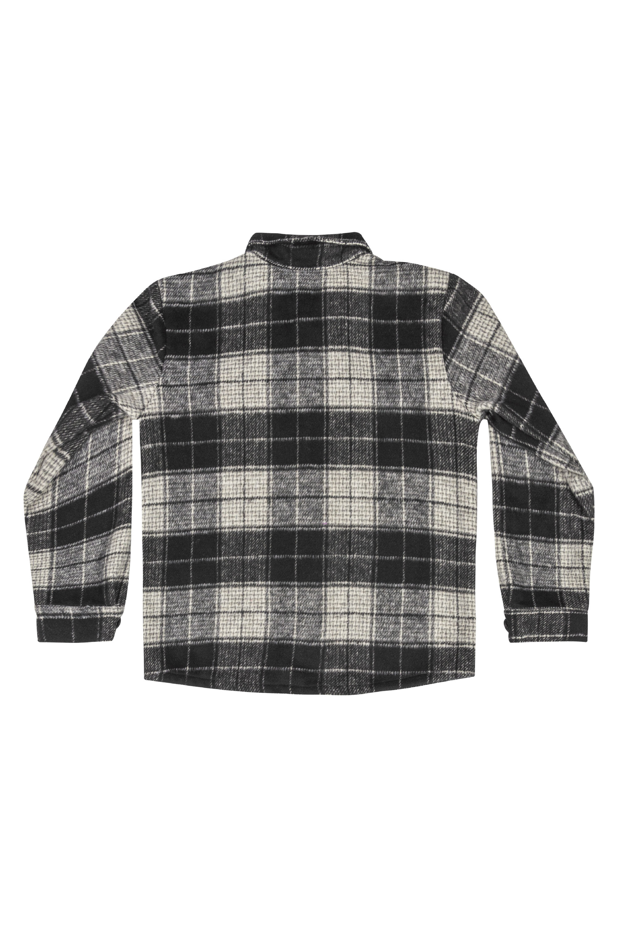 Camisa de Flanela Xadrez Infantil para Menino (Preto) Quimby - Imagem 3