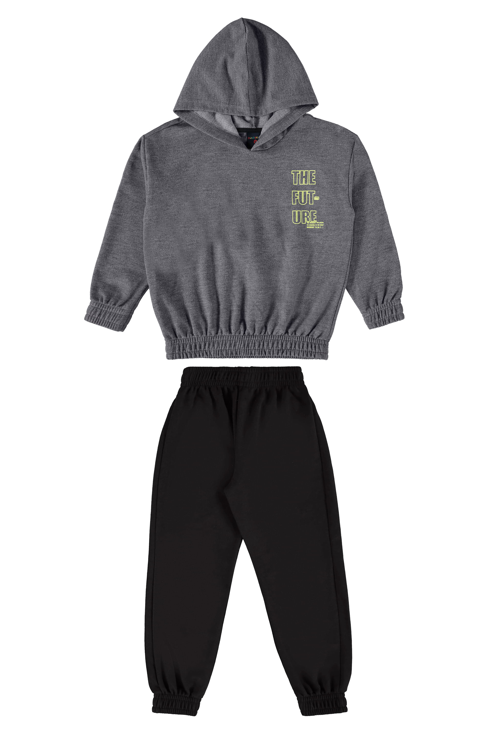 Conjunto Blusão e Calça Infantil para Menino (Cinza) Guloseima - Imagem 2
