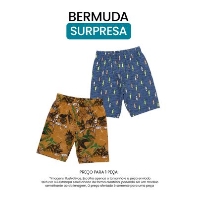 Bermuda Surpresa para Menino em Moletom (Multicolor) Bee Loop