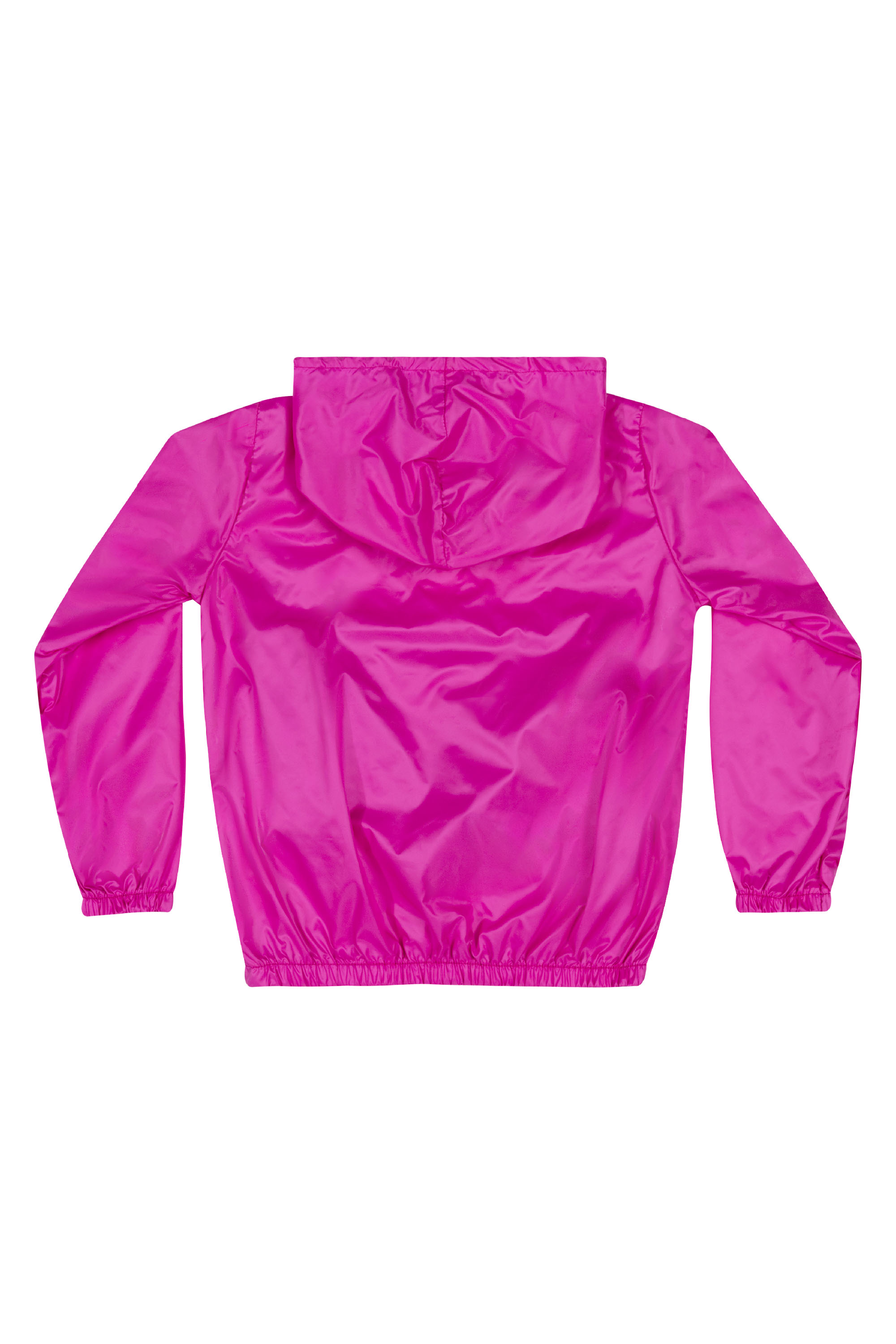 Jaqueta Corta Vento Vira Bolsa Infantil (Rosa Pink) Quimby - Imagem 2