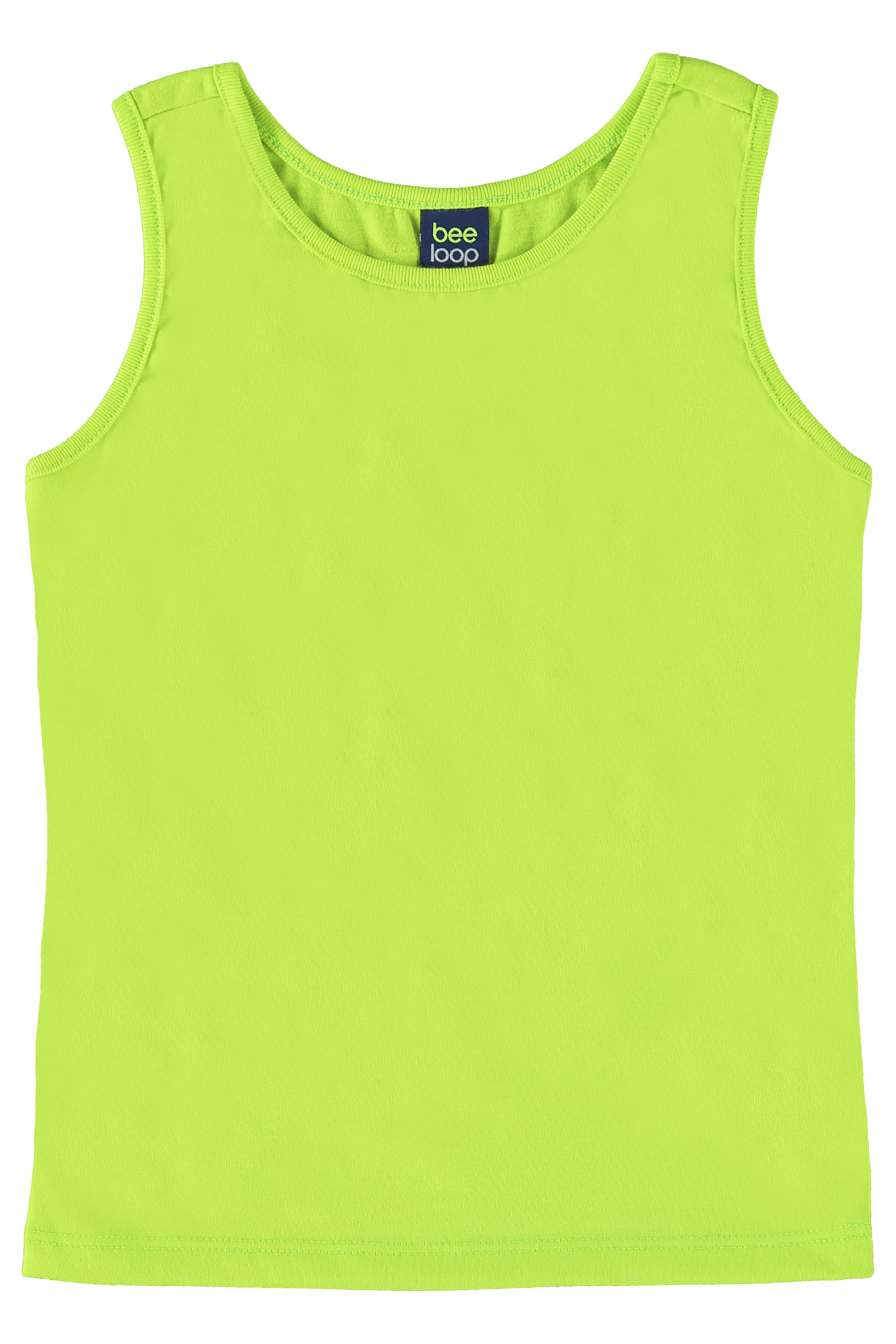 Regata Básica Infantil em Meia Malha para Menina (Verde) Bee Loop - Imagem 2