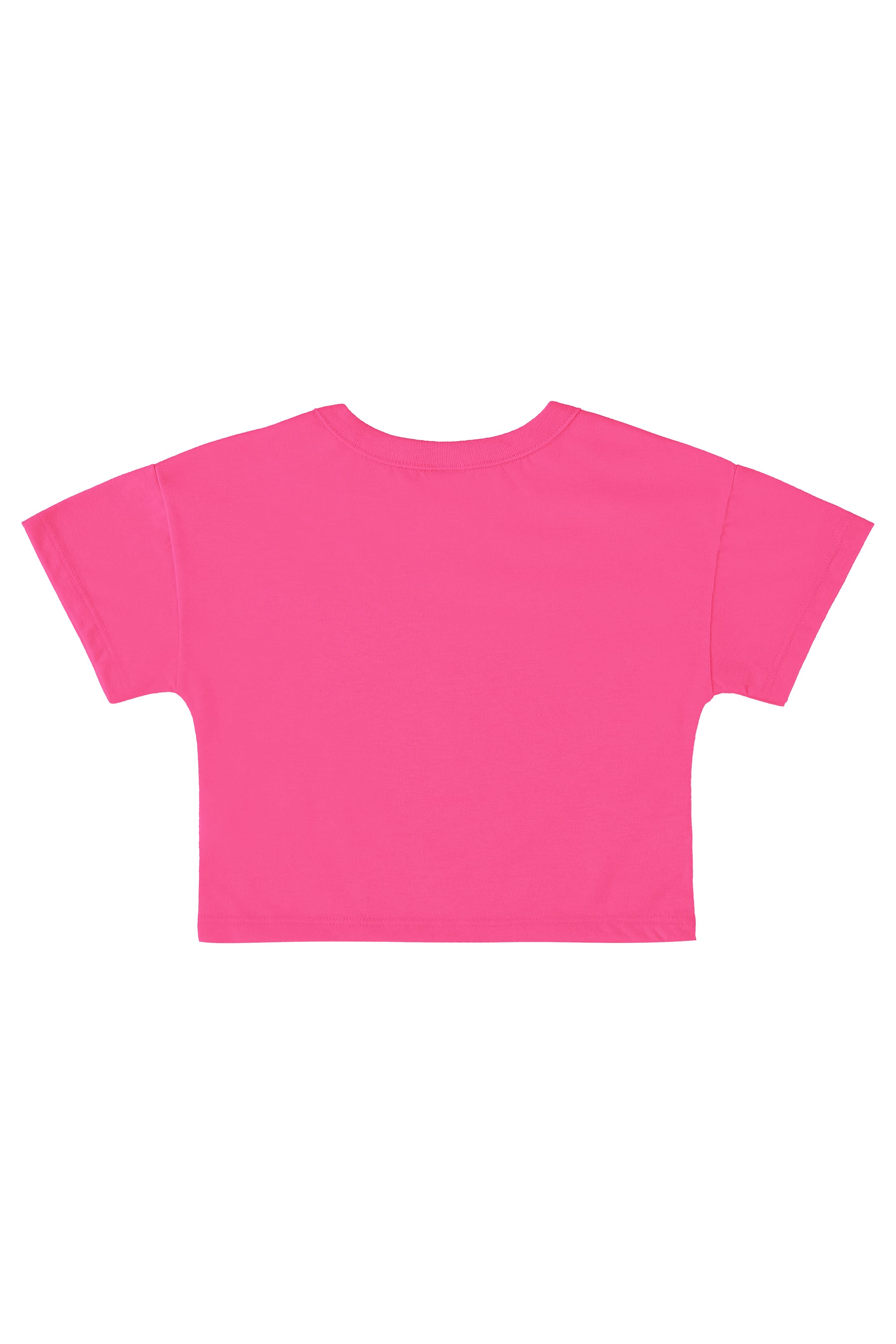 Camiseta Básica Infantil em Meia Malha para Menina (Rosa) Bee Loop - Imagem 2