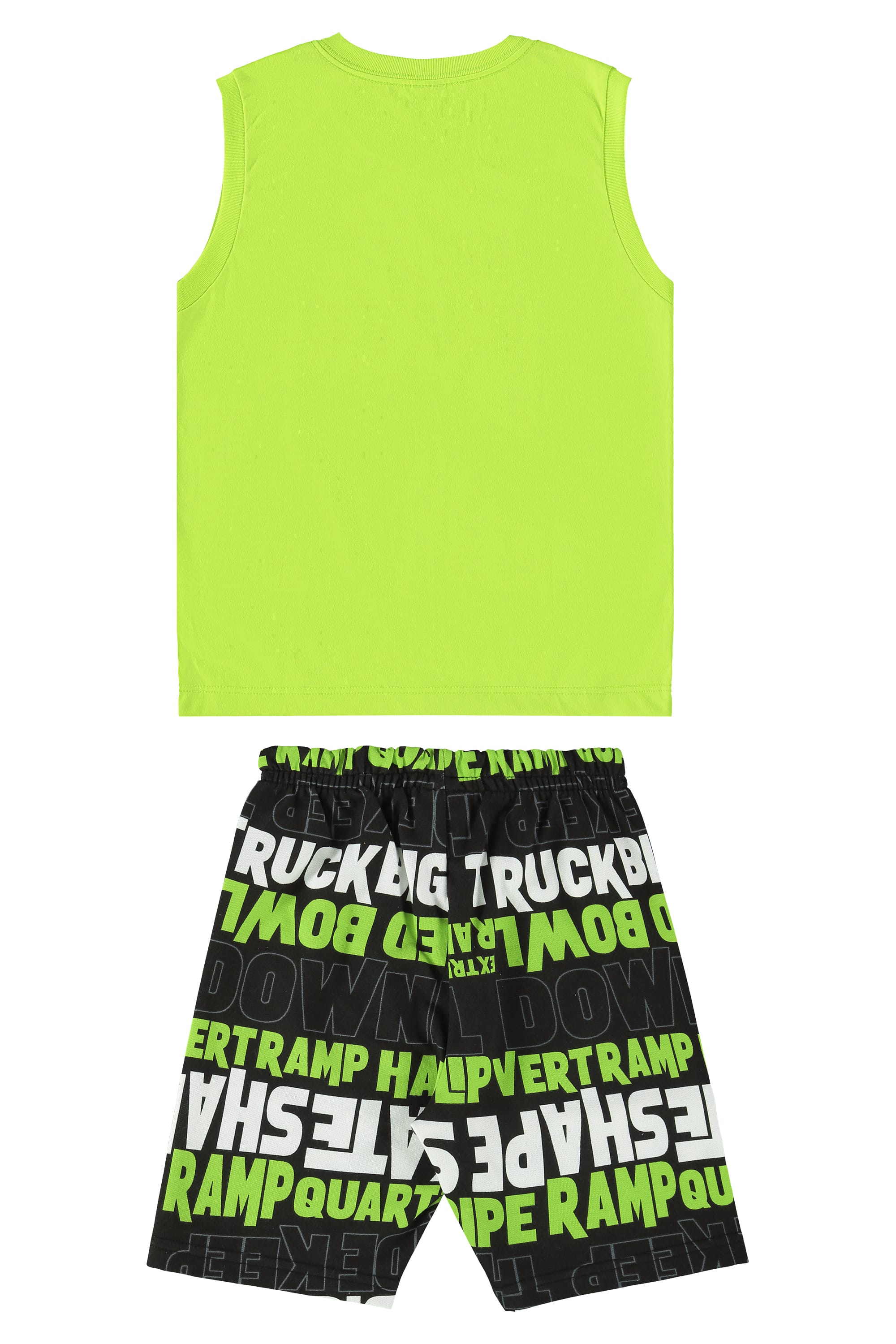 Conjunto Infantil com Regata e Bermuda para Menino (Verde) Bee Loop - Imagem 4