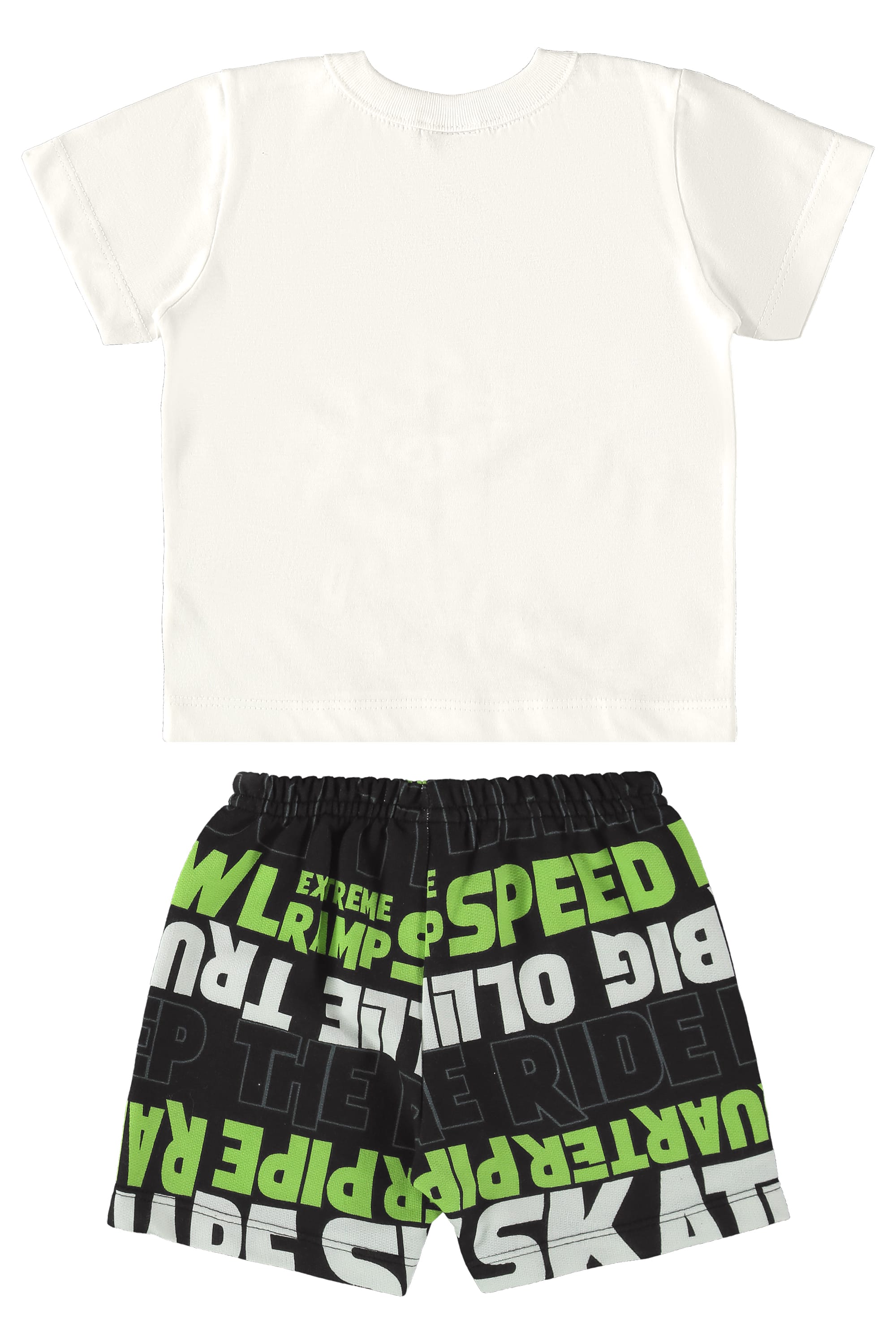 Conjunto com Camiseta e Bermuda para Bebê Menino (Off White) Bee Loop - Imagem 4