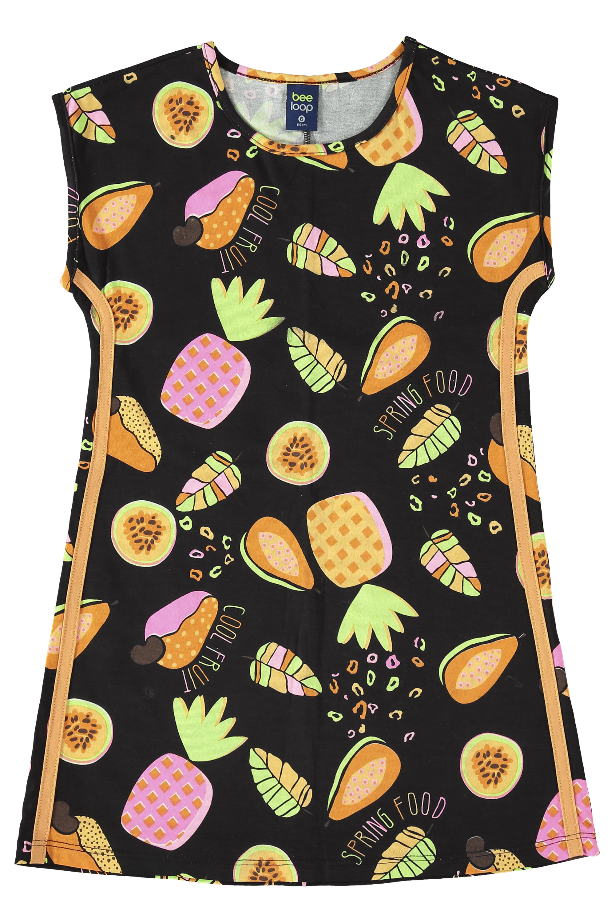 Vestido Infantil em Meia Malha (Preto) Bee Loop - Imagem 2