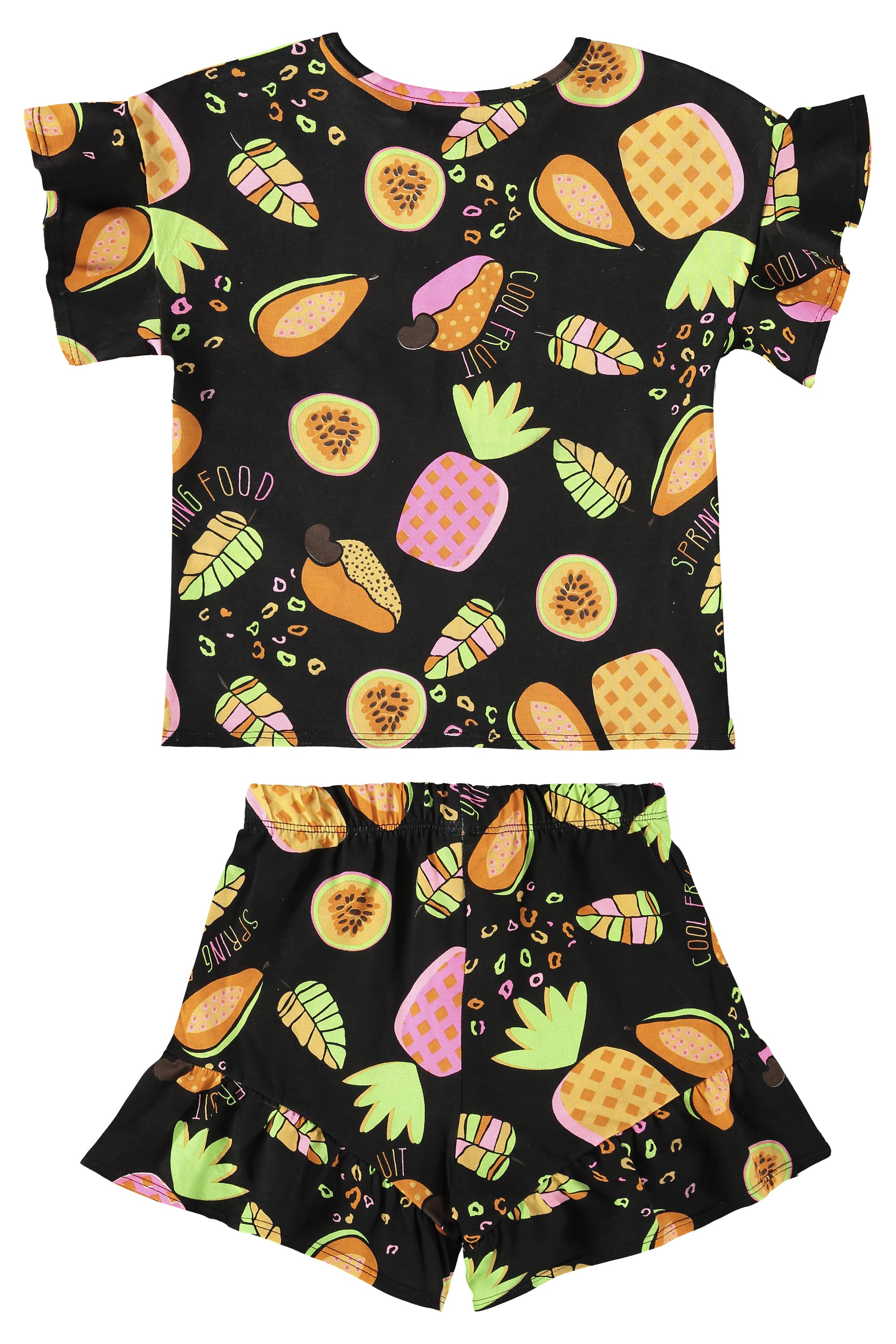 Conjunto Infantil com Blusa e Short para Menina (Preto) Bee Loop - Imagem 5