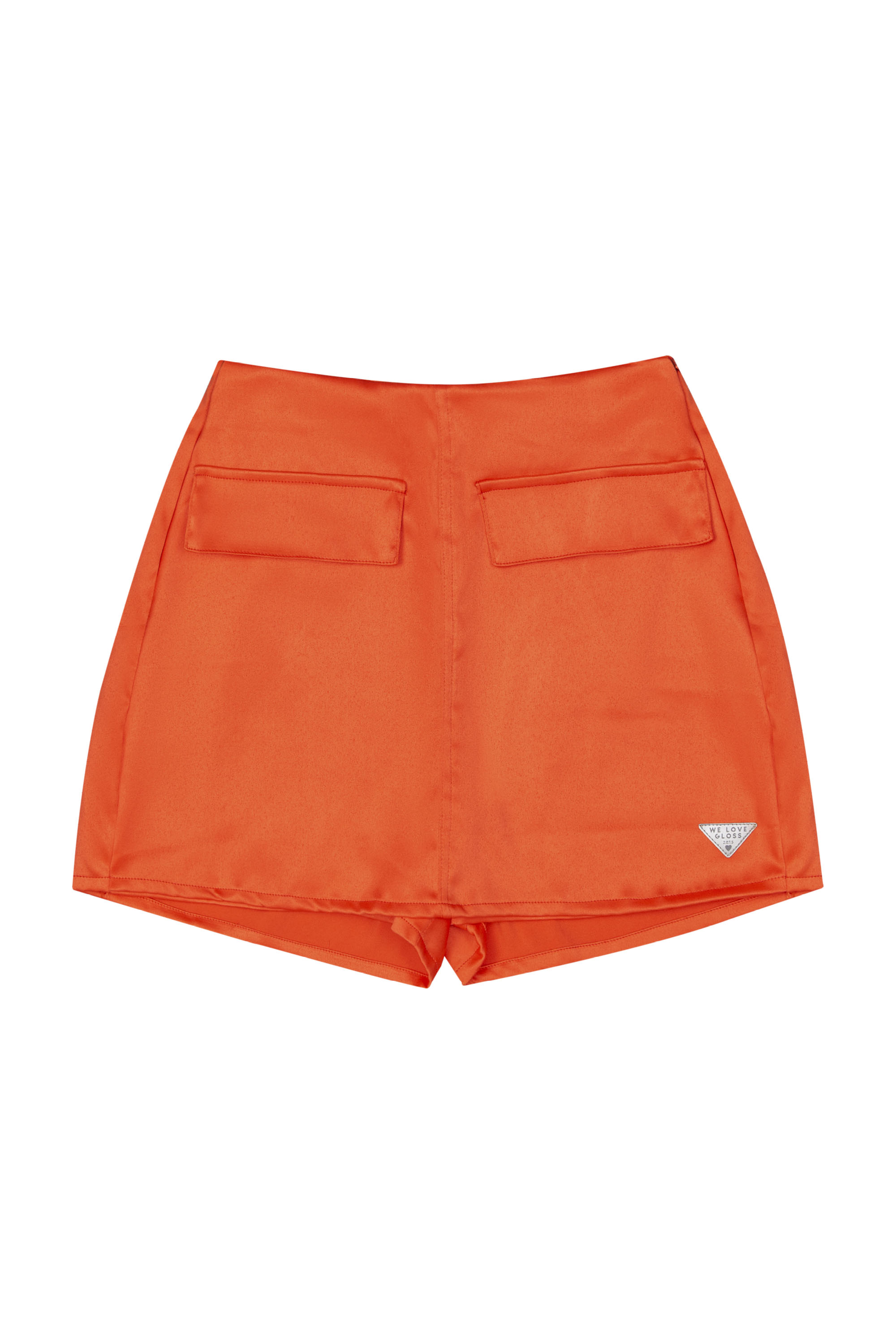 Short-Saia em Alfaiataria Juvenil (Laranja) Gloss - Imagem 2