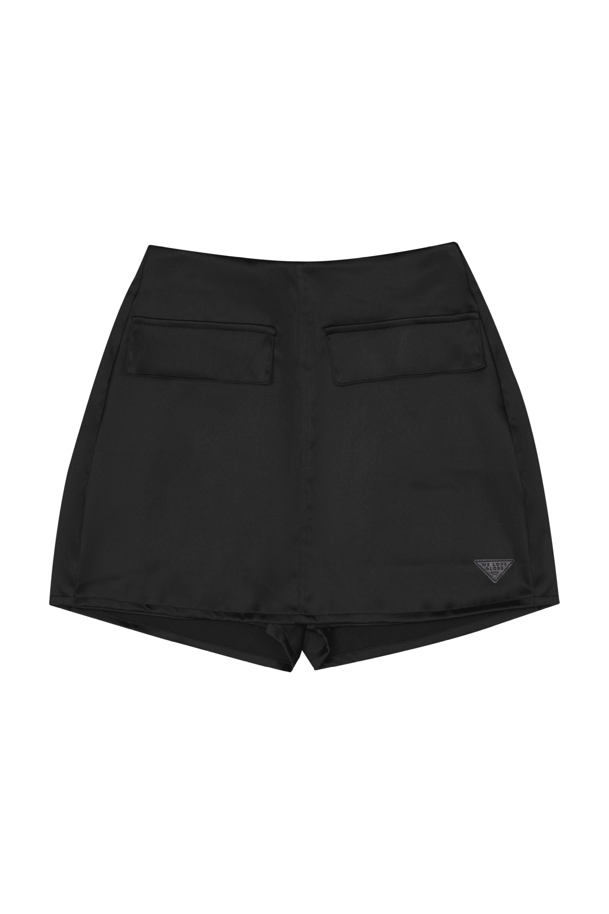 Short-Saia em Alfaiataria Juvenil (Preto) Gloss - Imagem 2