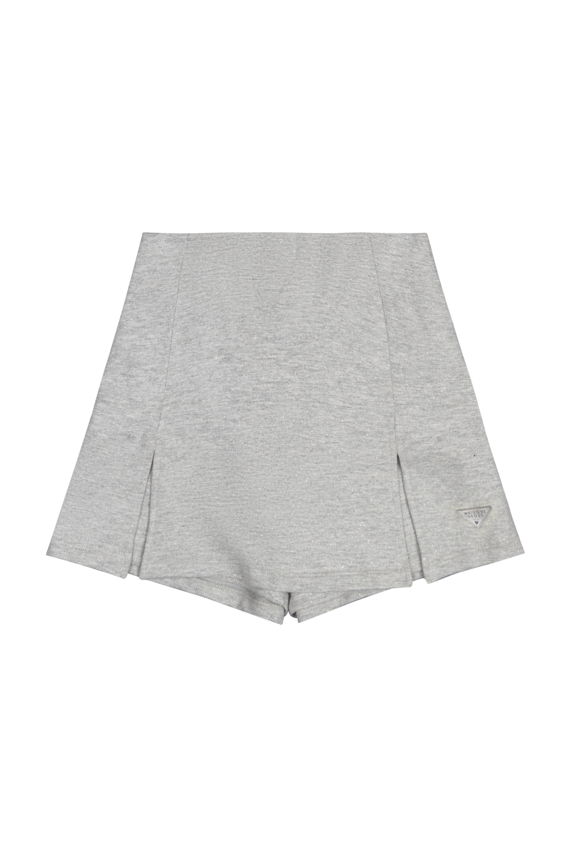 Short-Saia em Moletom Juvenil (Cinza) Gloss - Imagem 2