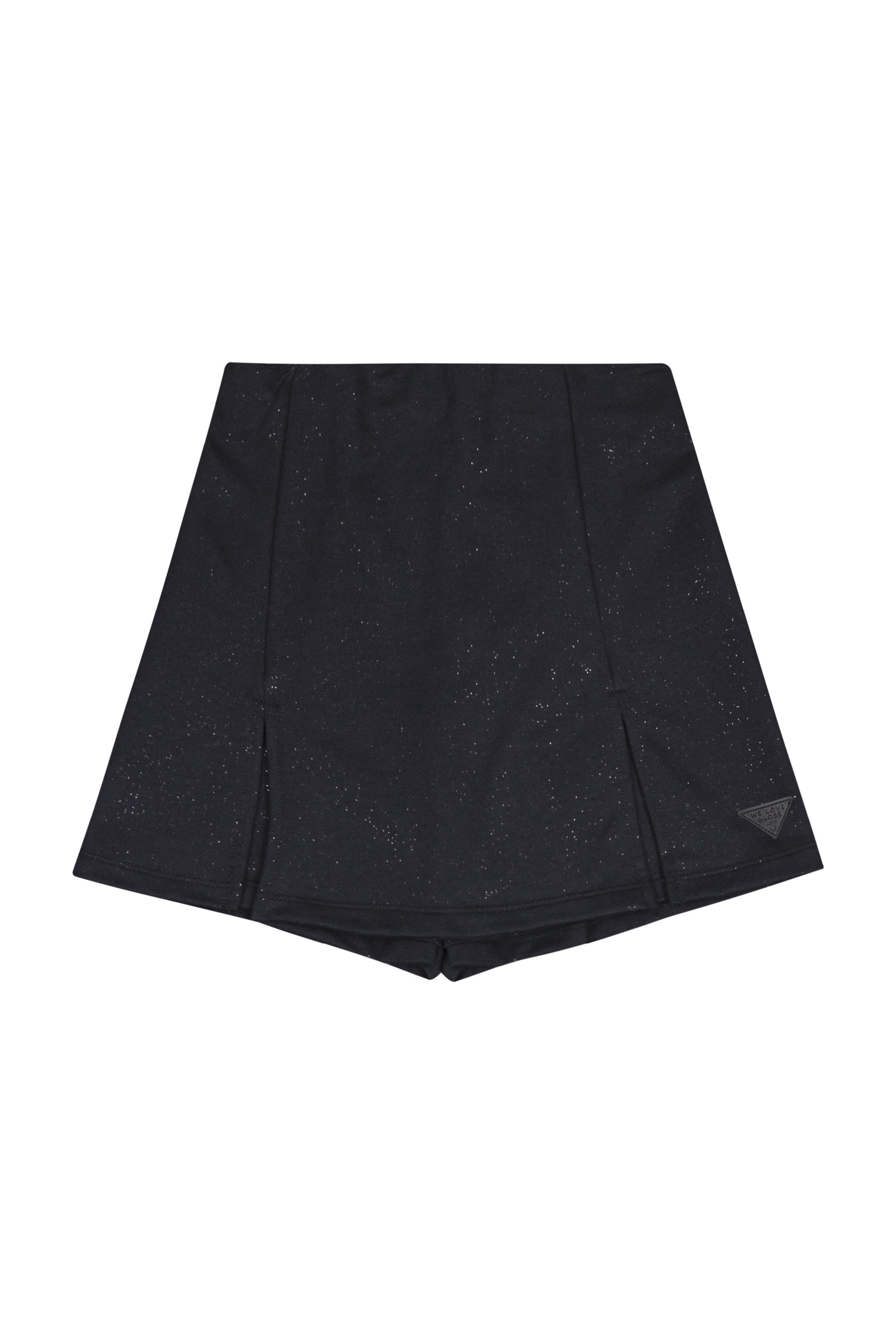 Short-Saia em Moletom Juvenil (Preto) Gloss - Imagem 2