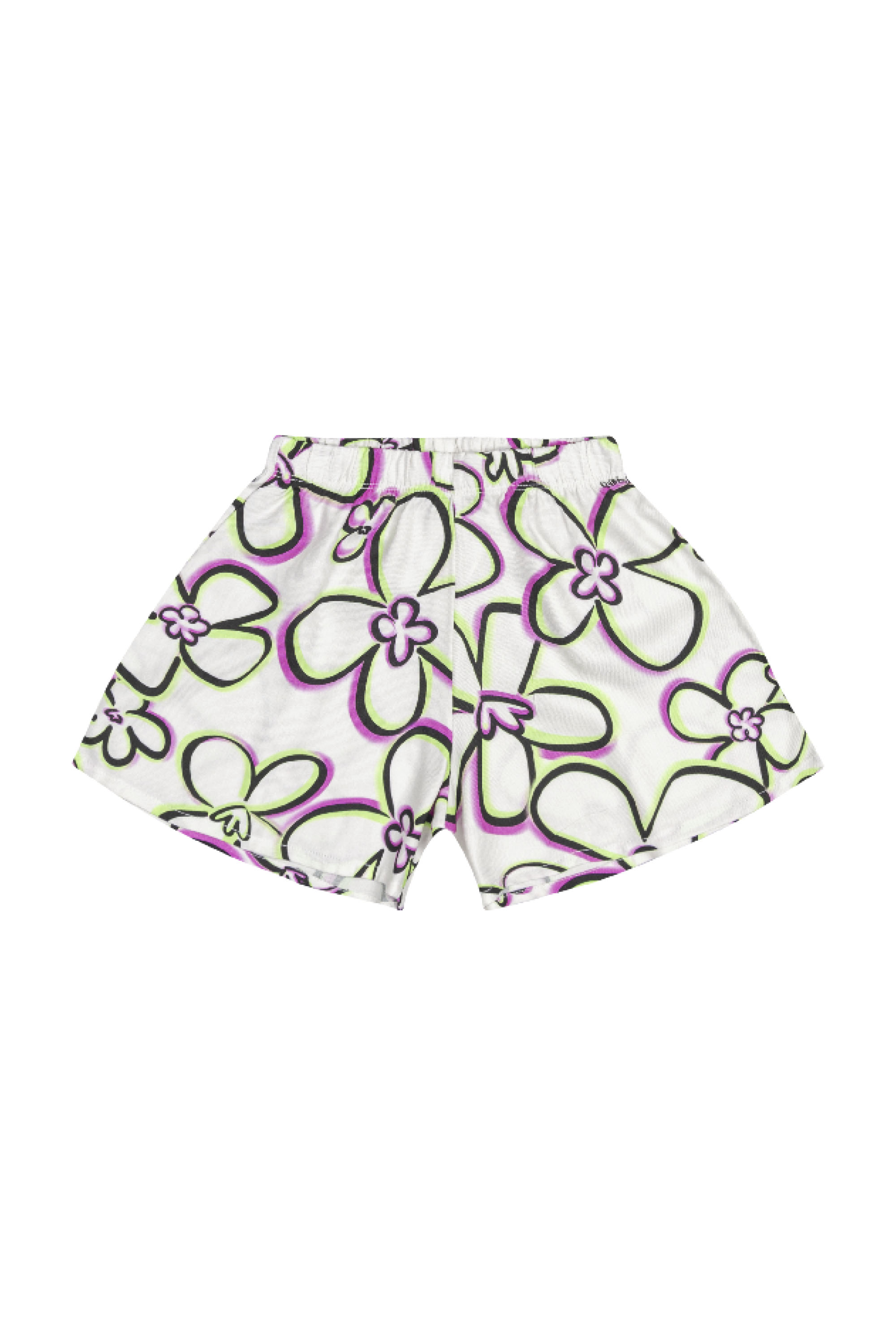 Conjunto Infantil com Bata e Short em Viscose para Menina (Off White) Quimby - Imagem 4