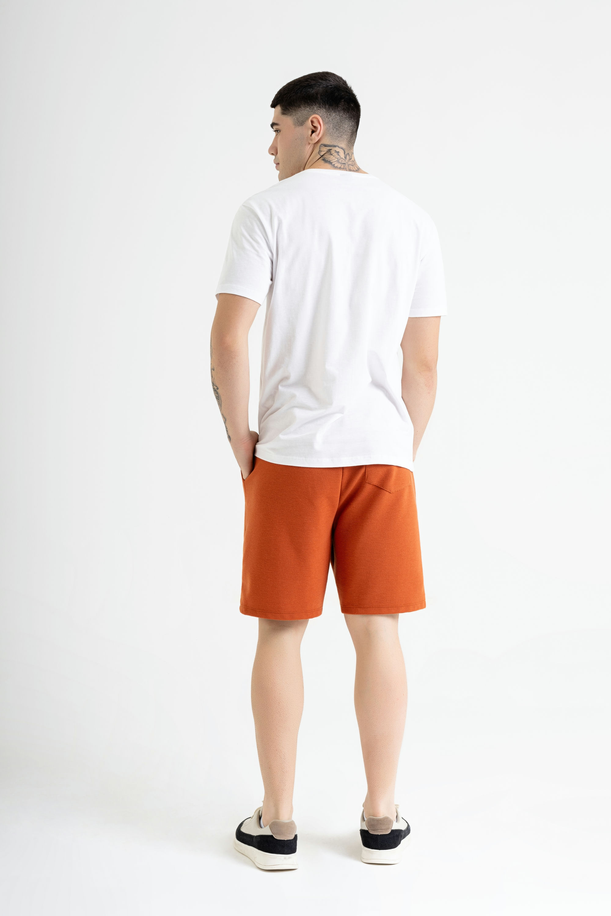Camiseta Masculina em Meia Malha (Branco) Just Basic - Imagem 2