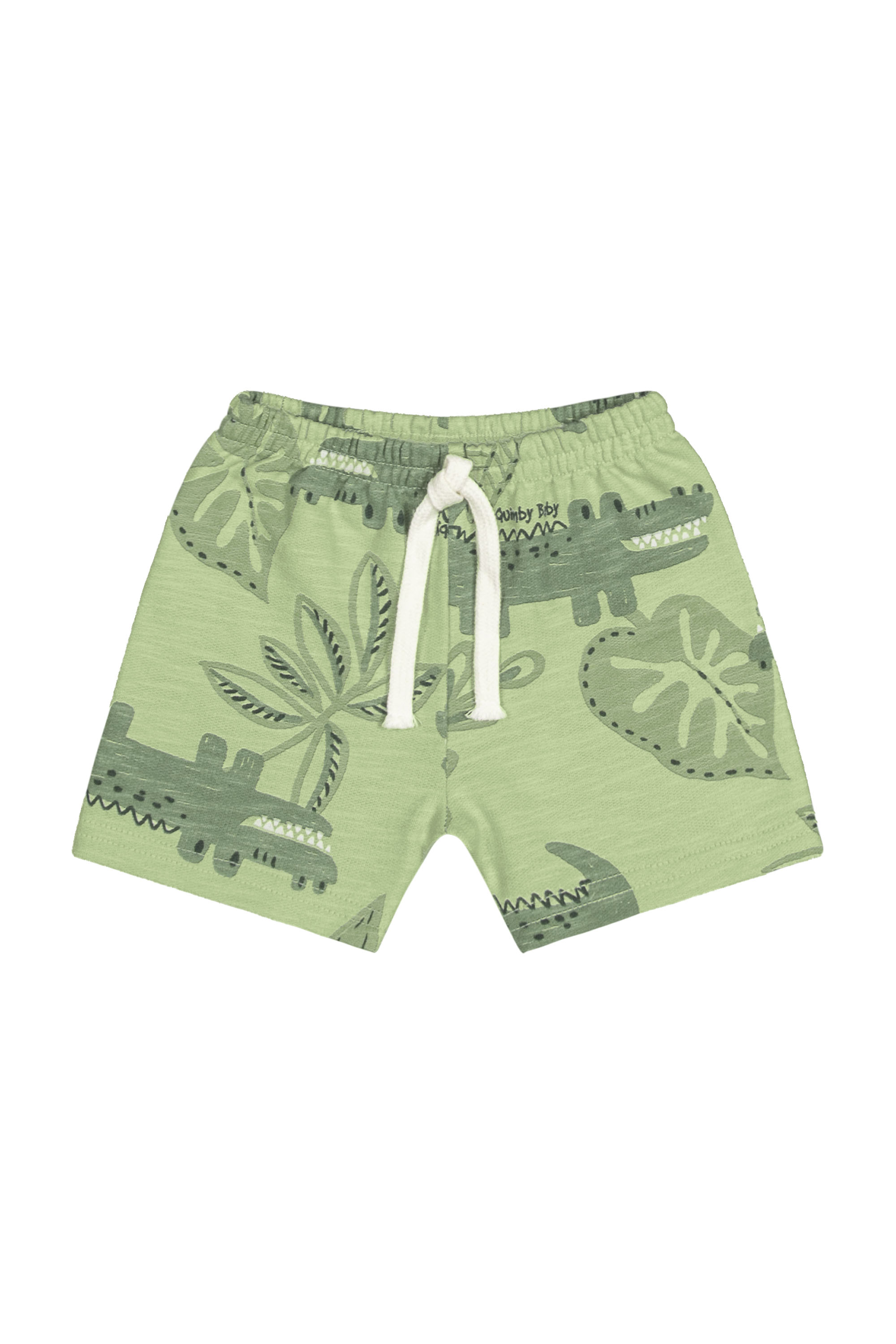 Conjunto com Camiseta e Bermuda para Bebê Menino (Branco) Quimby - Imagem 4