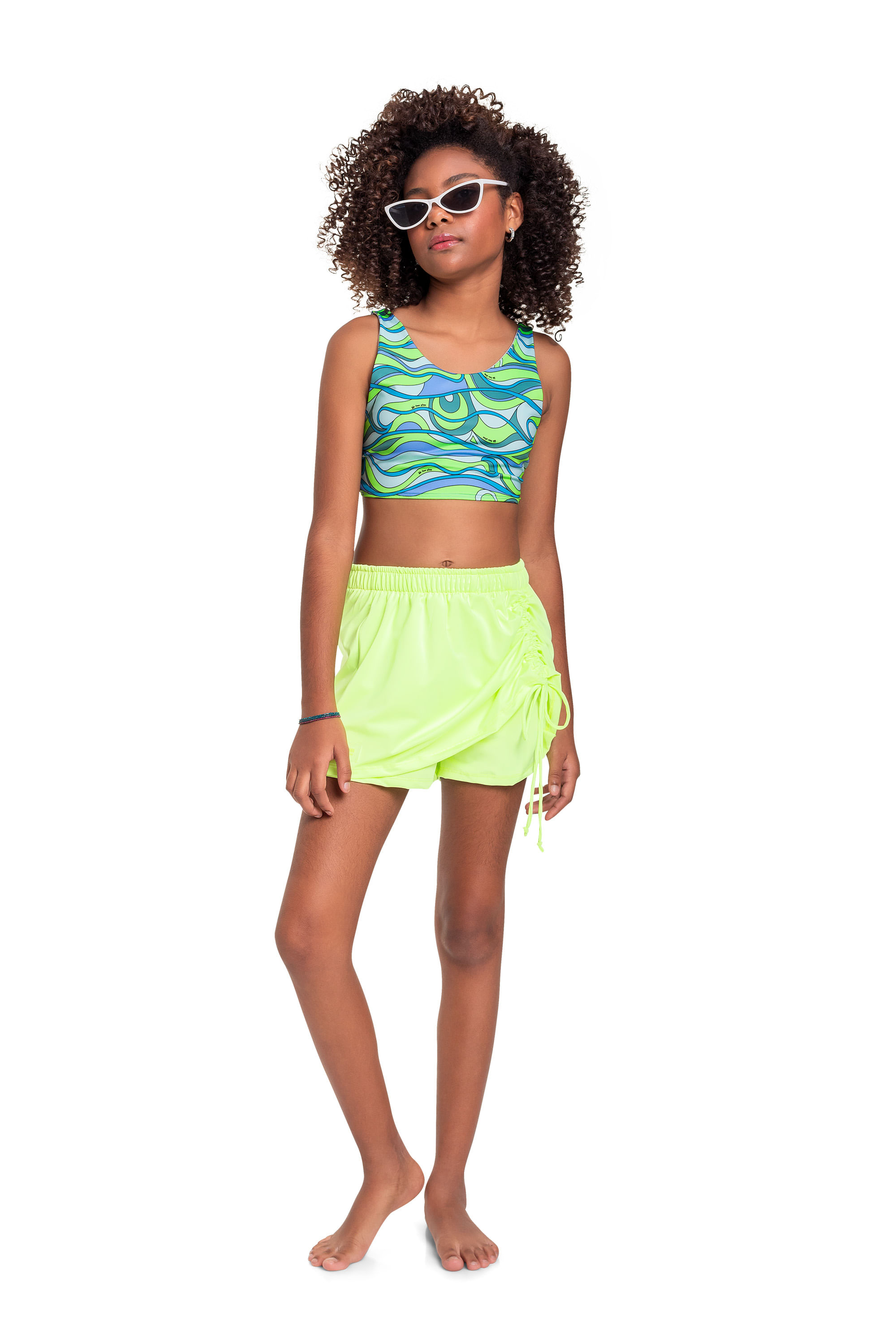 Short-Saia em Malha UV FPS +50 (Verde) Gloss