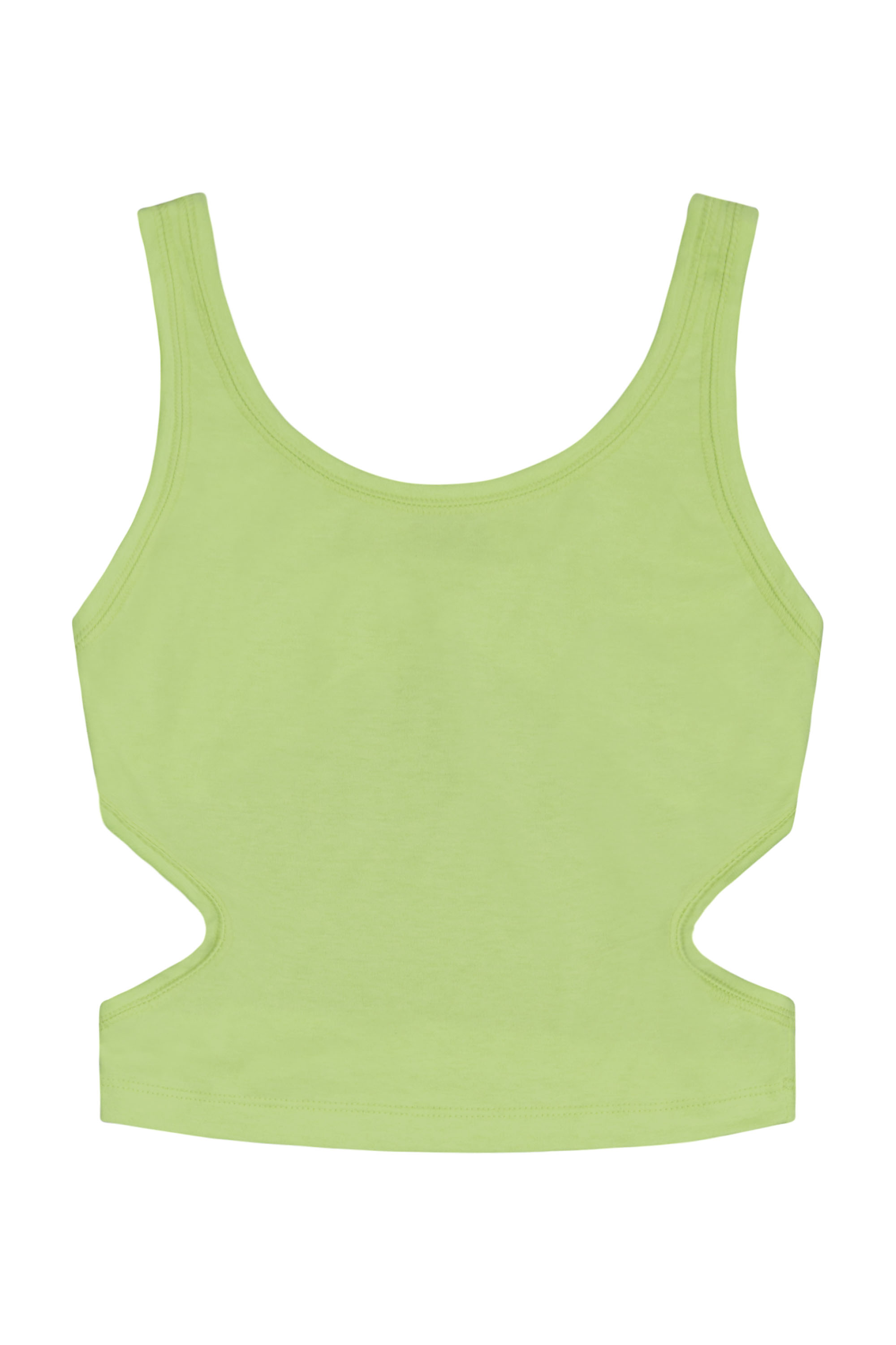 Regata Cropped em Cotton Juvenil (Verde) Gloss - Imagem 2