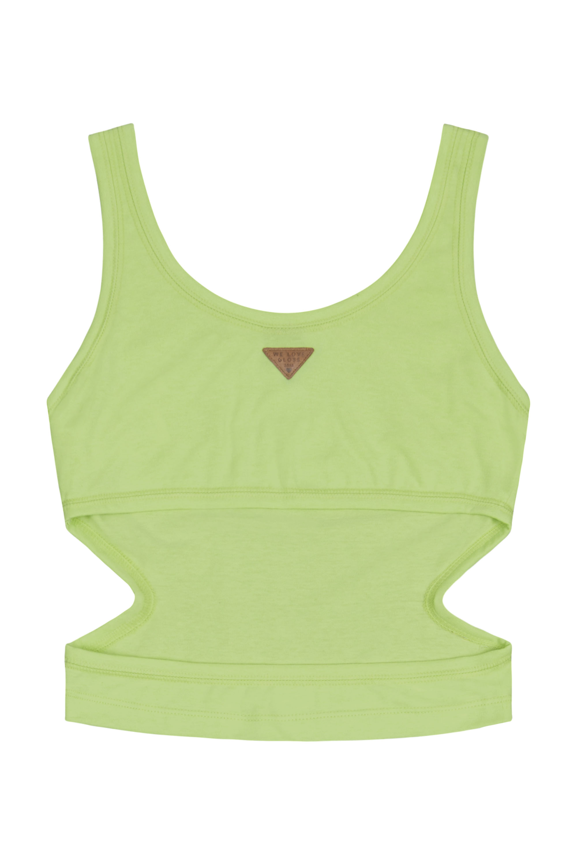 Regata Cropped em Cotton Juvenil (Verde) Gloss - Imagem 4