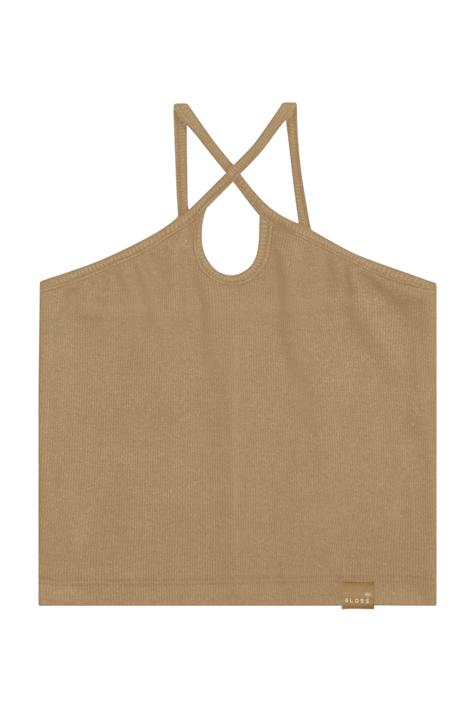 Top Básico com Alças em Ribana Juvenil (Marrom) Gloss - Imagem 2