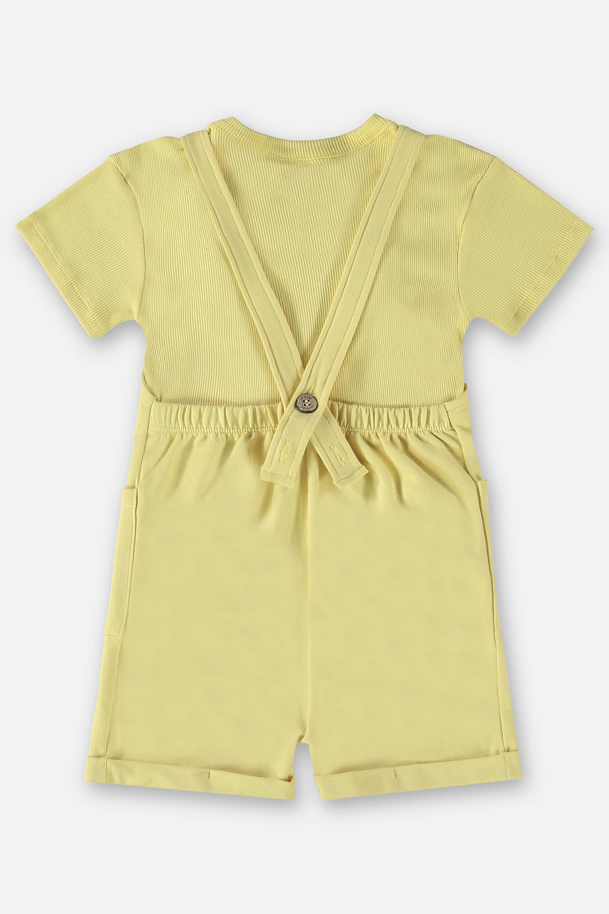 Conjunto Blusa e Jardineira Infantil Unissex Nature (Amarelo) Up Baby - Imagem 3