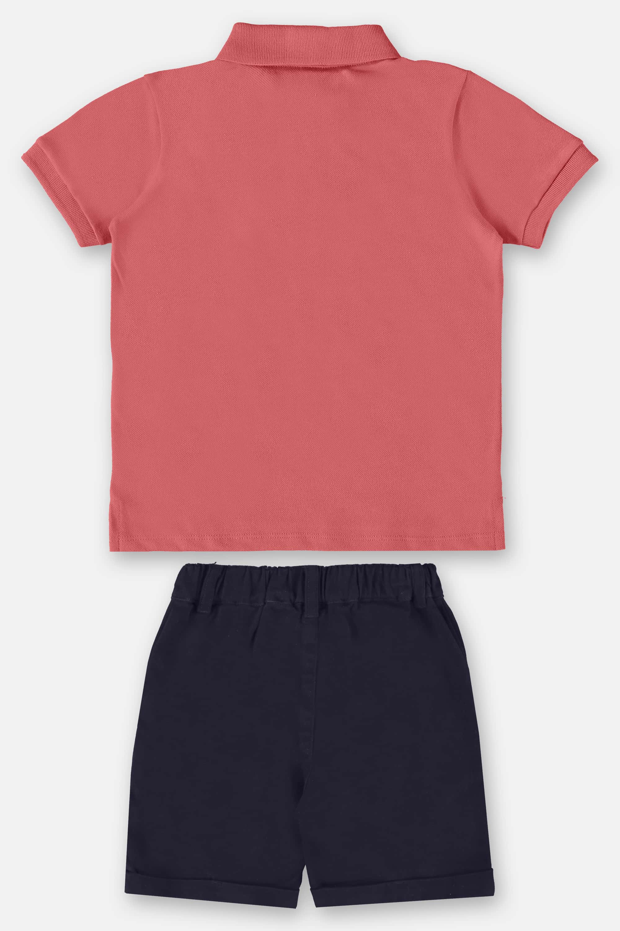 Conjunto Infantil para Menino com Polo e Bermuda (Vermelho) Up Baby - Imagem 5
