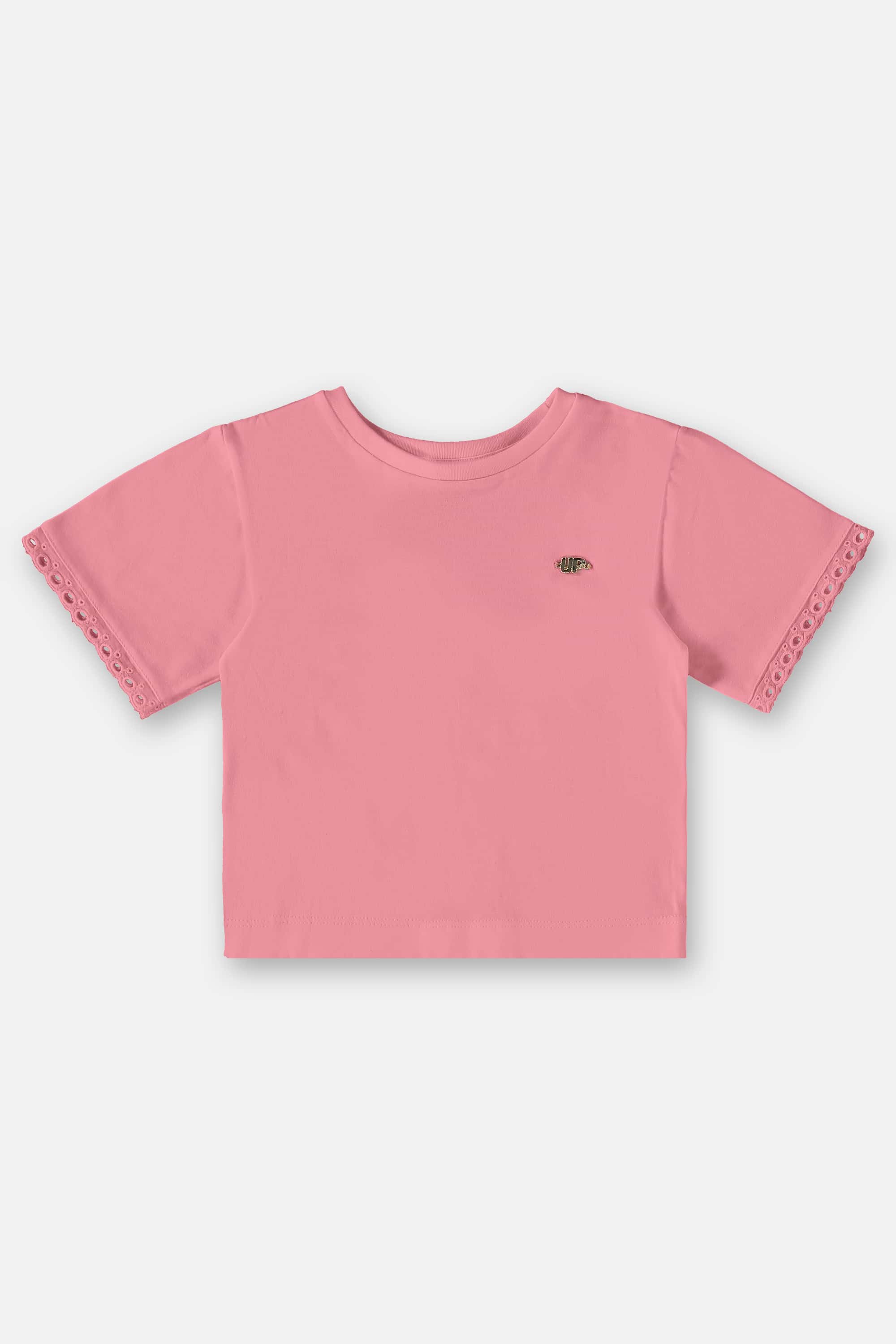 Conjunto Infantil para Menina com Blusa e Saia (Rosa) Up Baby - Imagem 3