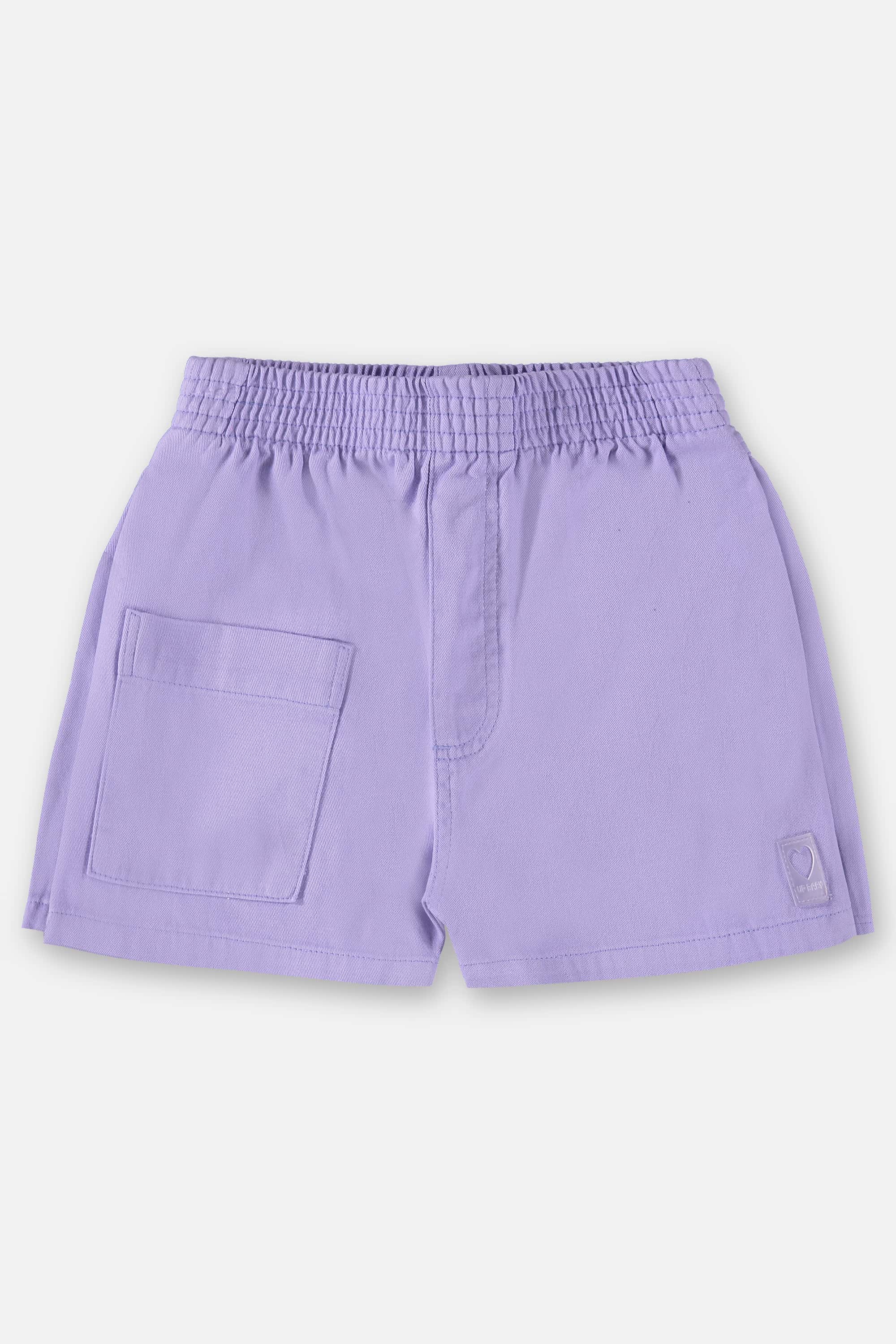 Short Infantil para Meninas em Sarja (Roxo) Up Baby - Imagem 2
