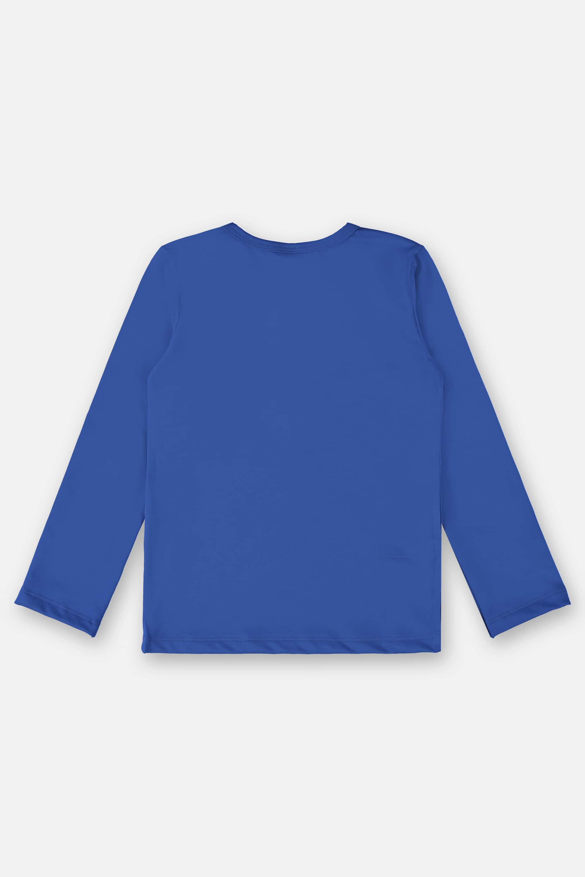 Camiseta Unissex Infantil em Malha com FPS+50 (Azul) Up Baby - Imagem 3