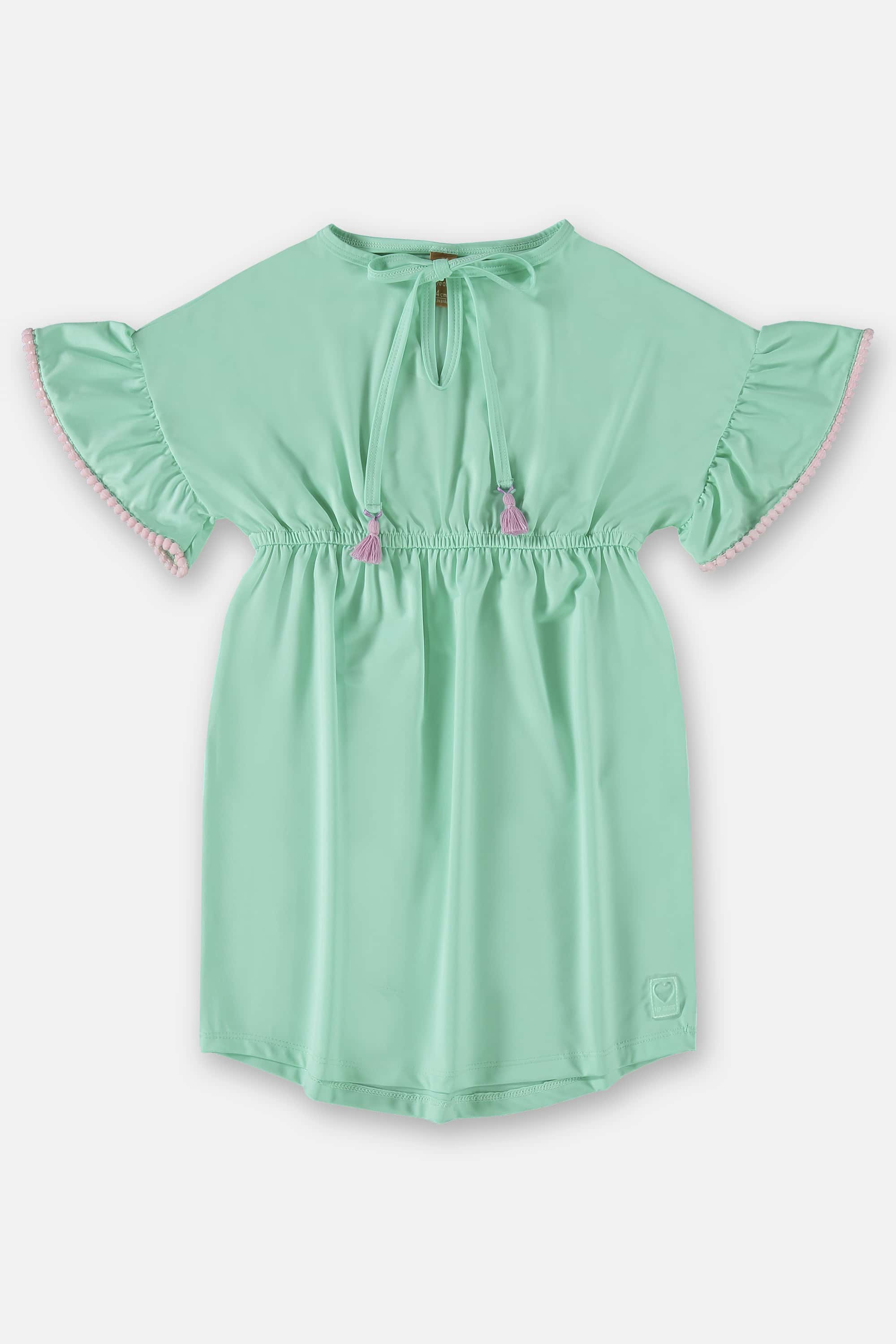 Saída de Praia Infantil em Poliéster FPS+50 (Verde) Up Baby - Imagem 2