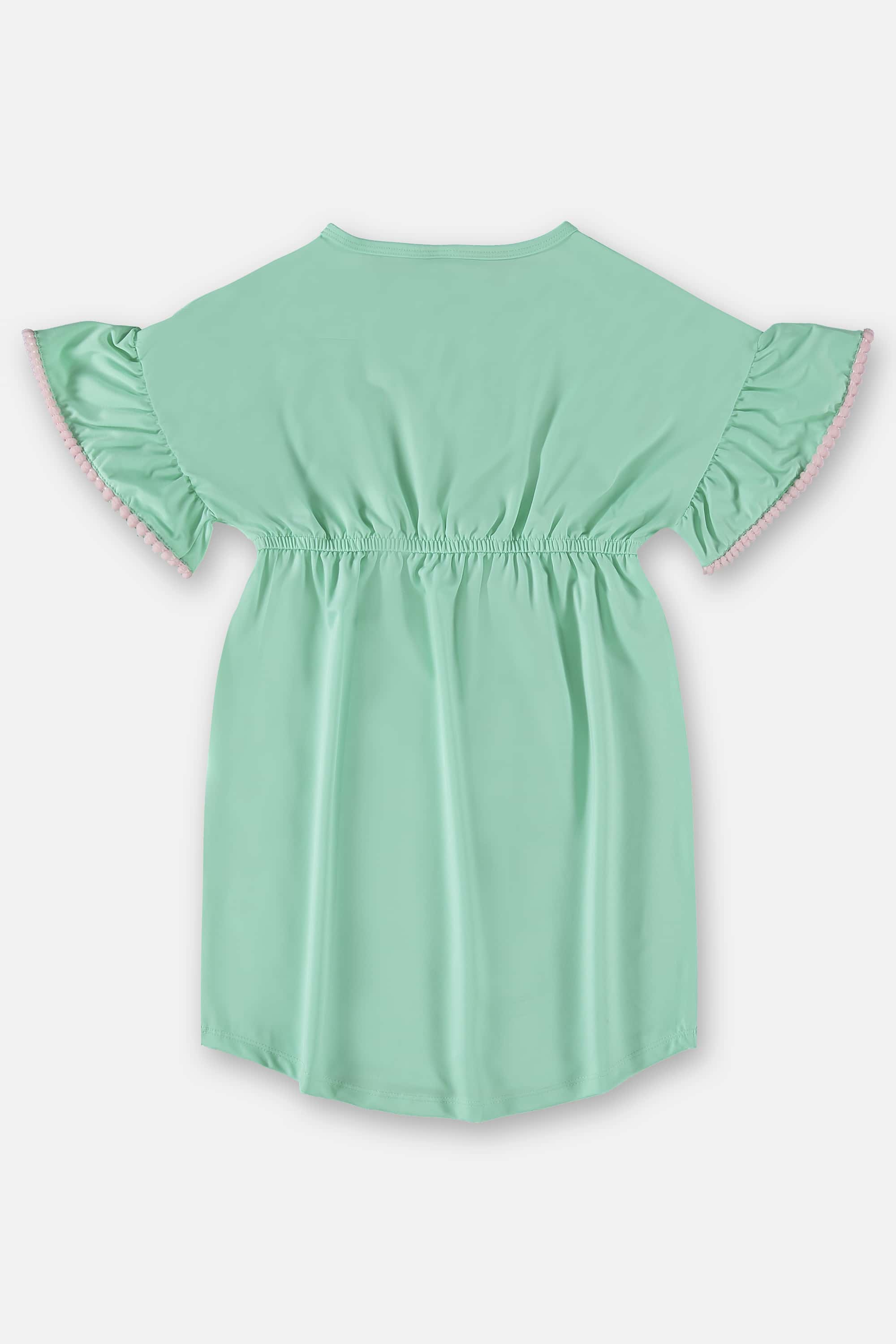 Saída de Praia Infantil em Poliéster FPS+50 (Verde) Up Baby - Imagem 3