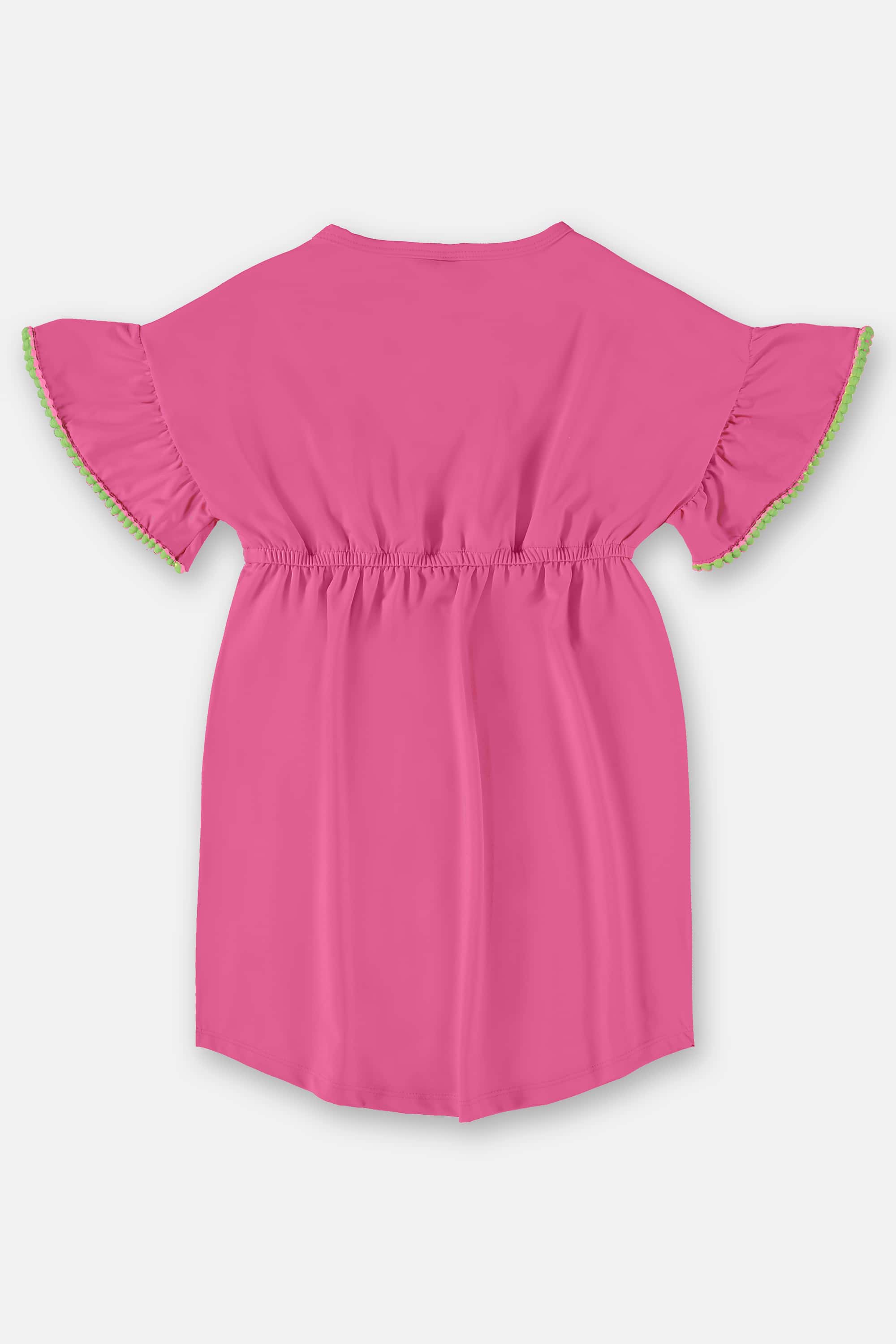 Saída de Praia Infantil em Poliéster FPS+50 (Rosa Pink Neon) Up Baby - Imagem 3